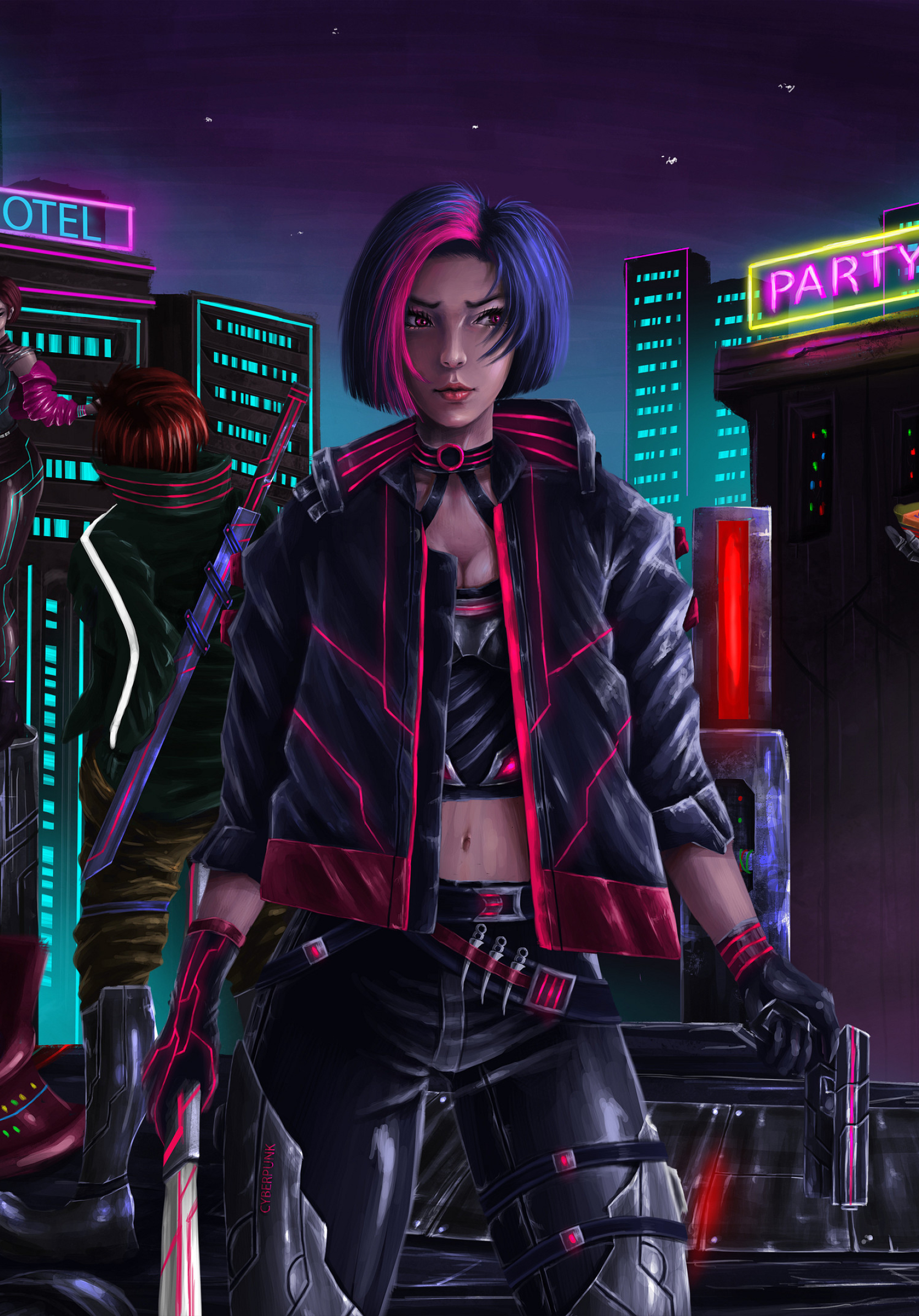 как сделать фото в стиле cyberpunk фото 111