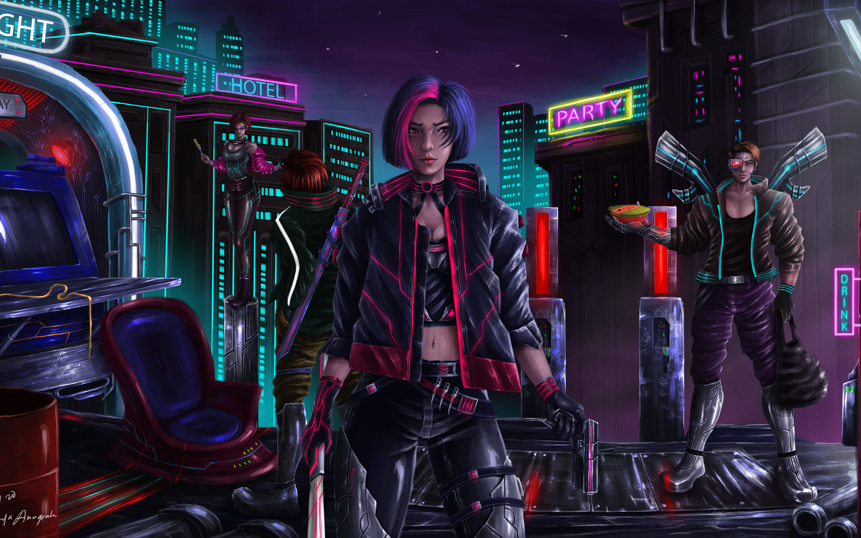 Hyper cyberpunk