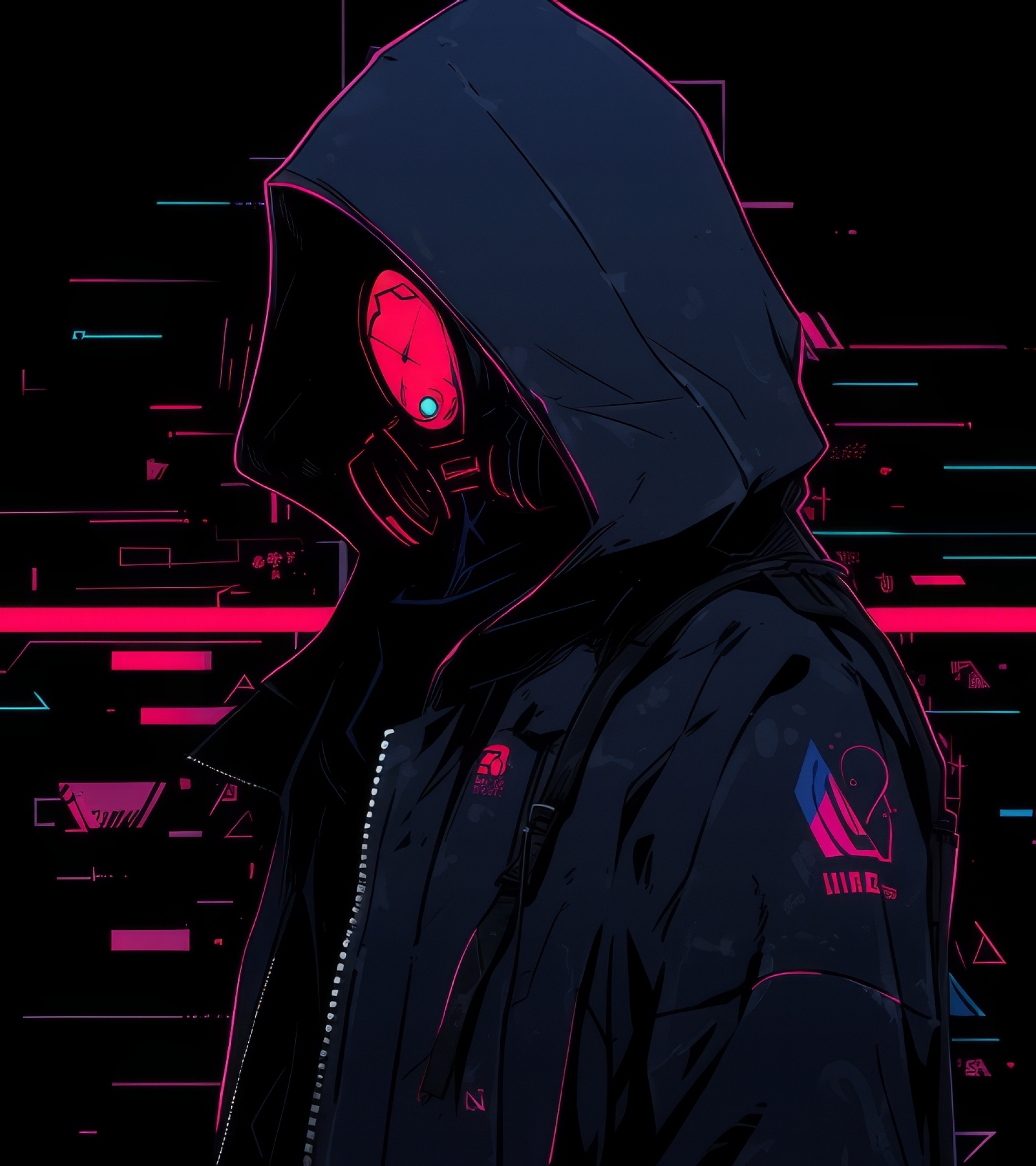 X Resolution Cyberpunk Minimalist Hd Anonymous Art X Resolution Wallpaper