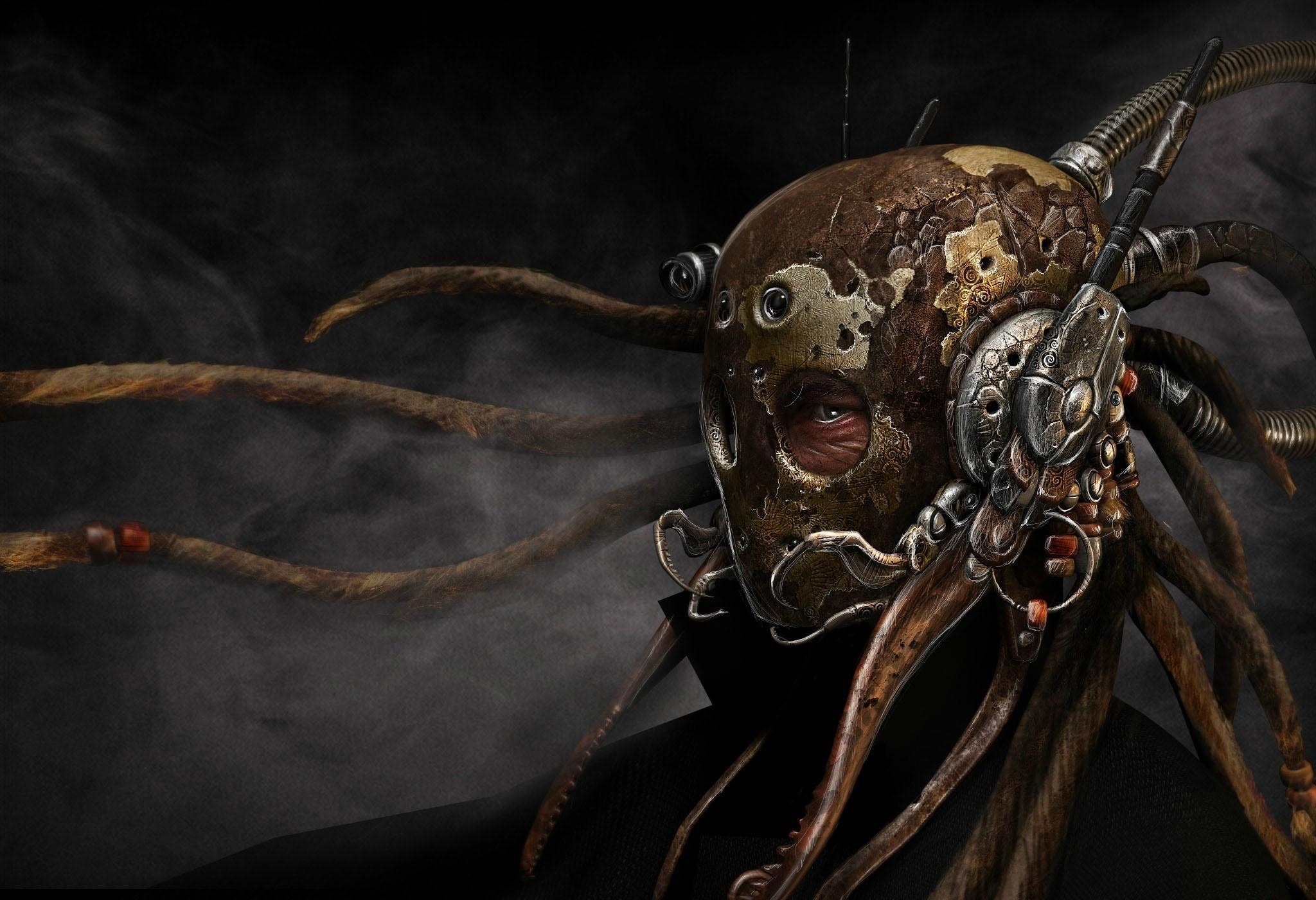 steampunk octopus wallpaper