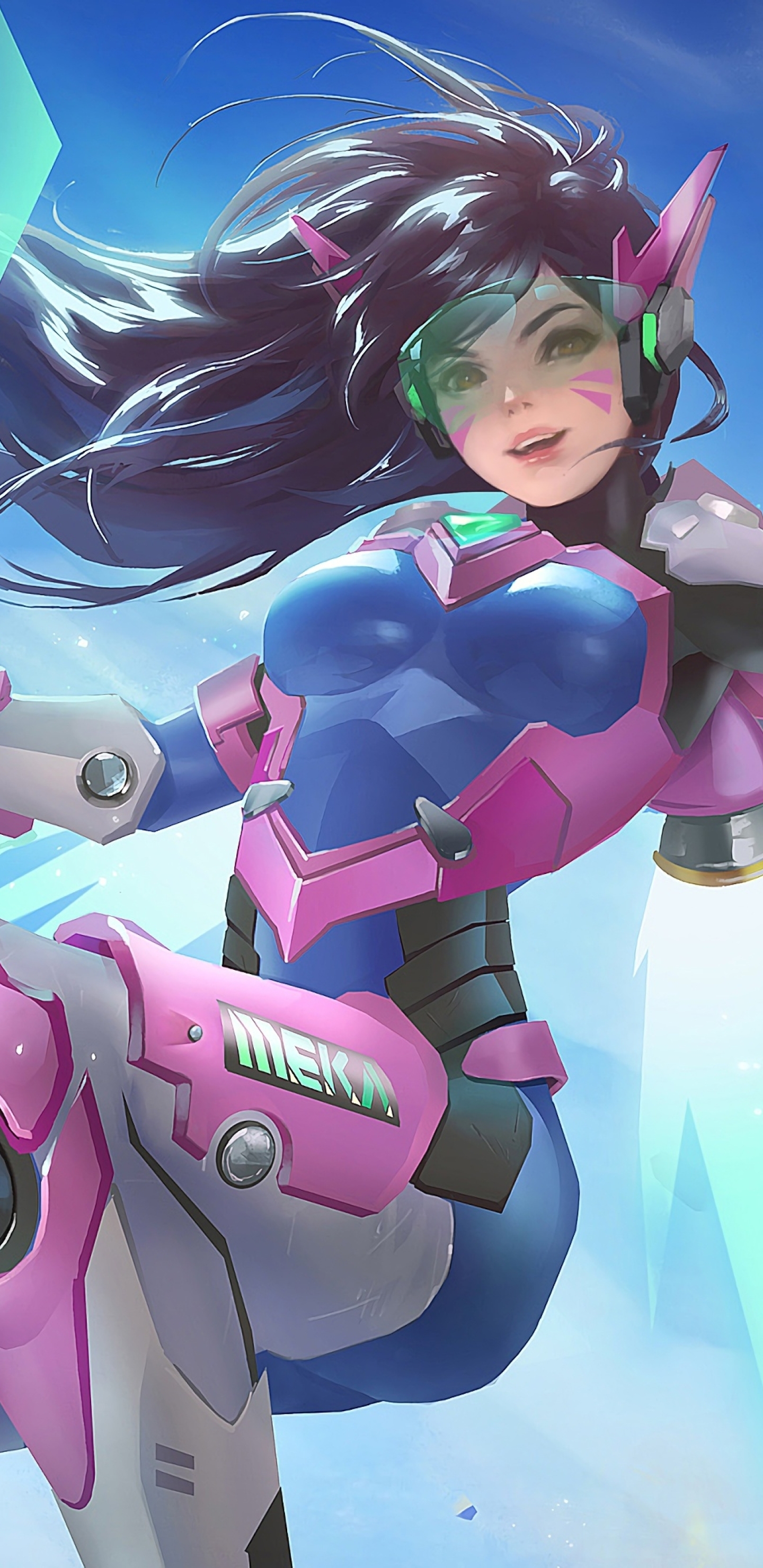 1440x2960 D.Va Overwatch Game Samsung Galaxy Note 9,8, S9,S8,S8+ QHD