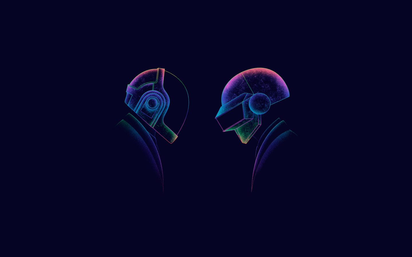 Daft Punk Minimal Dj Art, HD 4K Wallpaper