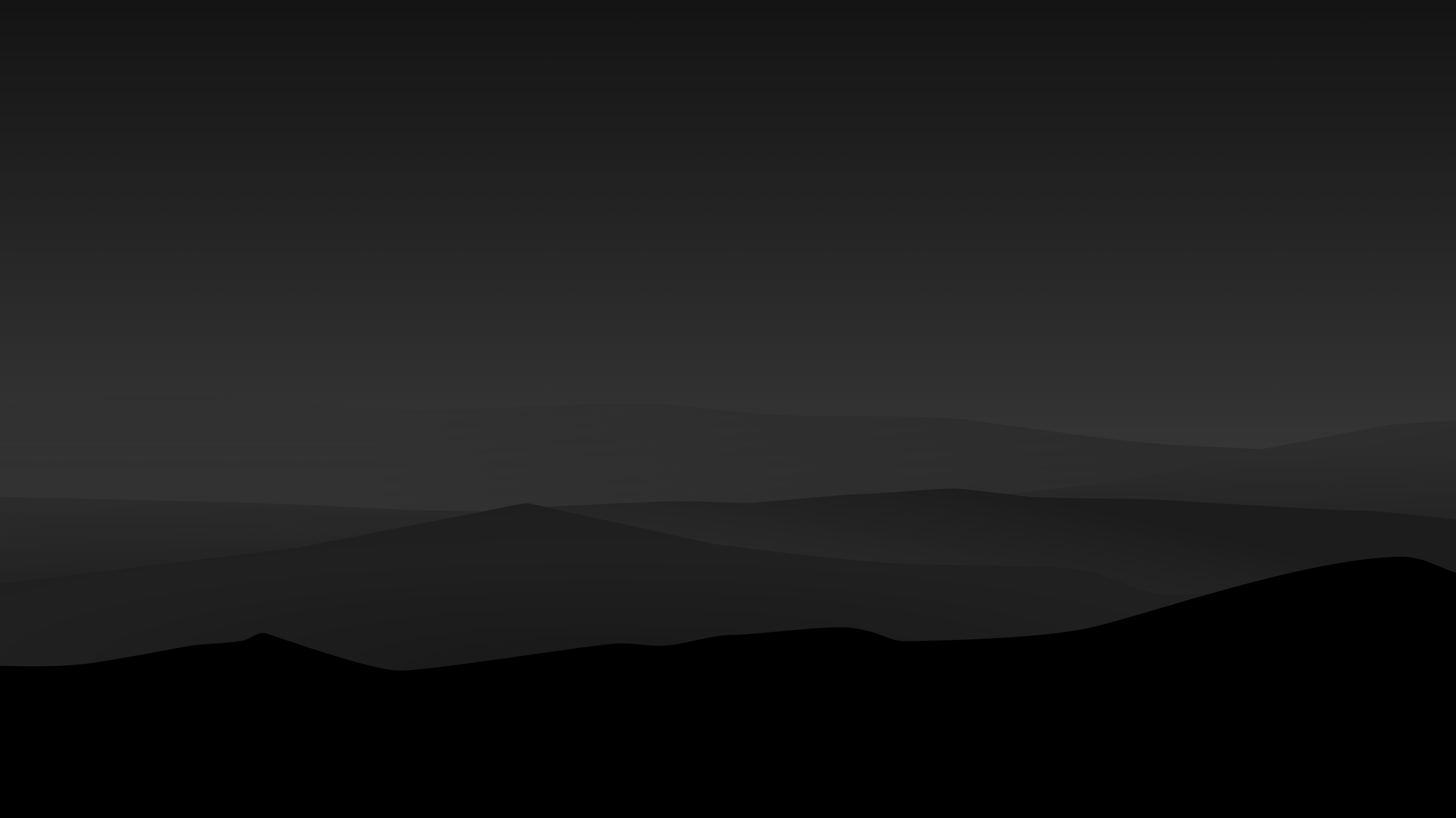 3840X2160 Dark Minimal Mountains At Night 4K Wallpaper, Hd Minimalist