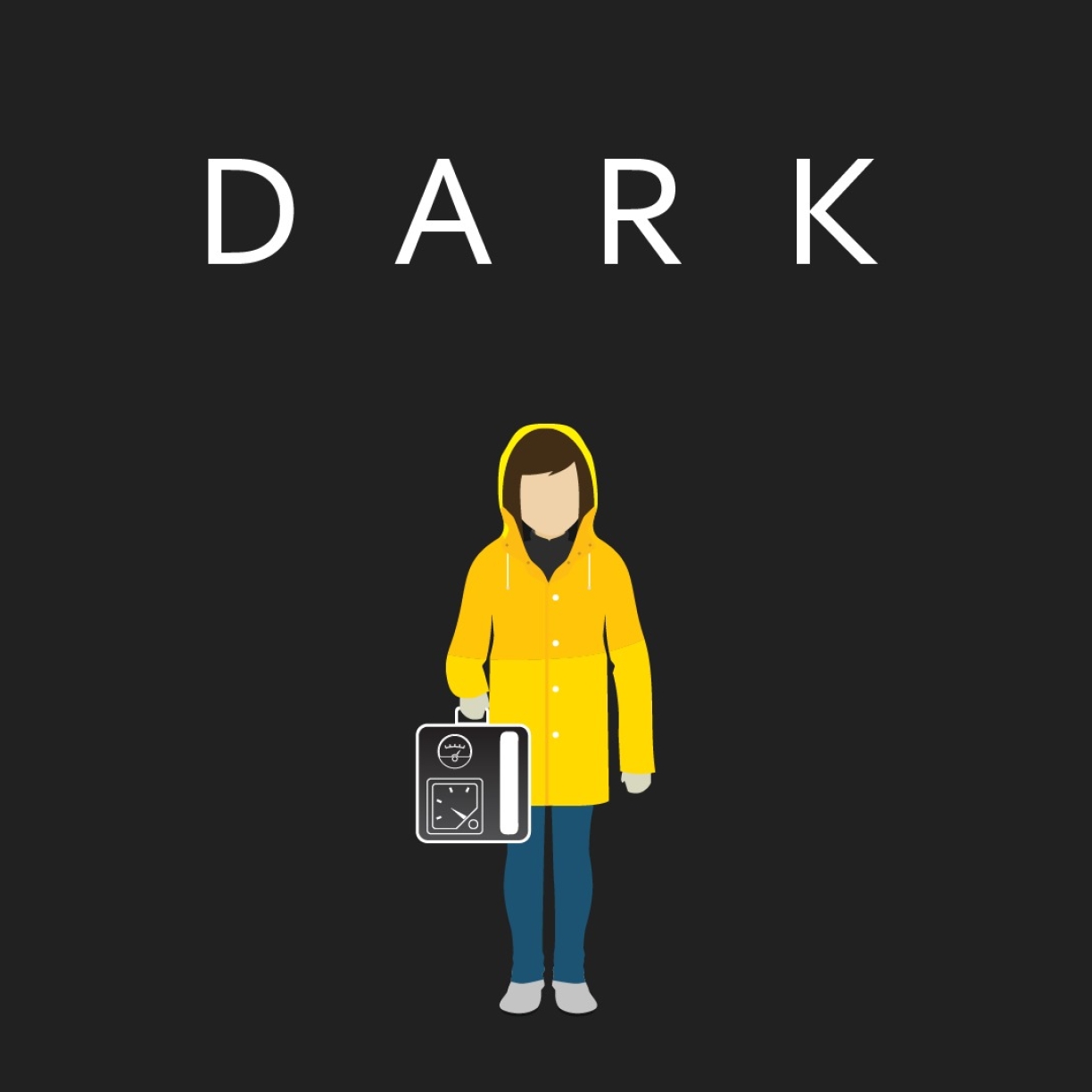 1224x1224 Resolution Dark Netflix TV Show Minimal Poster 1224x1224 ...