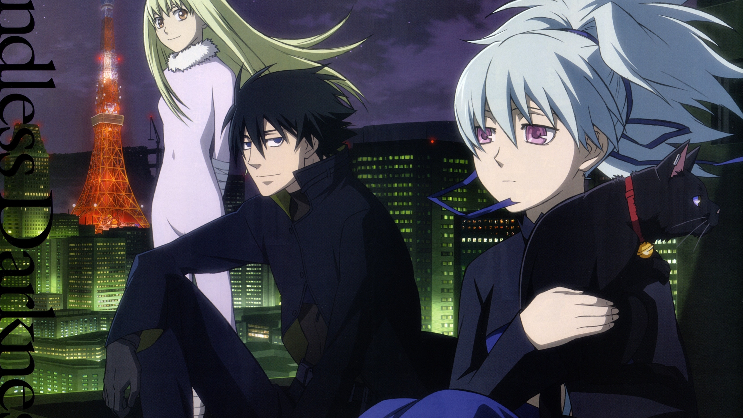 2560x1440 Darker Than Black Boy Girls 1440p Resolution Wallpaper Hd Anime 4k Wallpapers Images Photos And Background