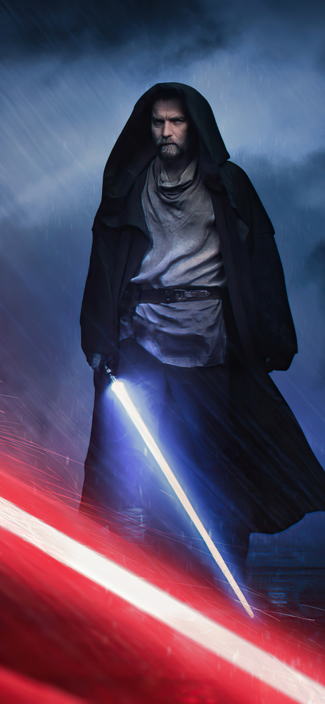 1080x2340 Darth Vader Vs Obi Wan Kenobi HD Cool Star Wars 1080x2340 ...