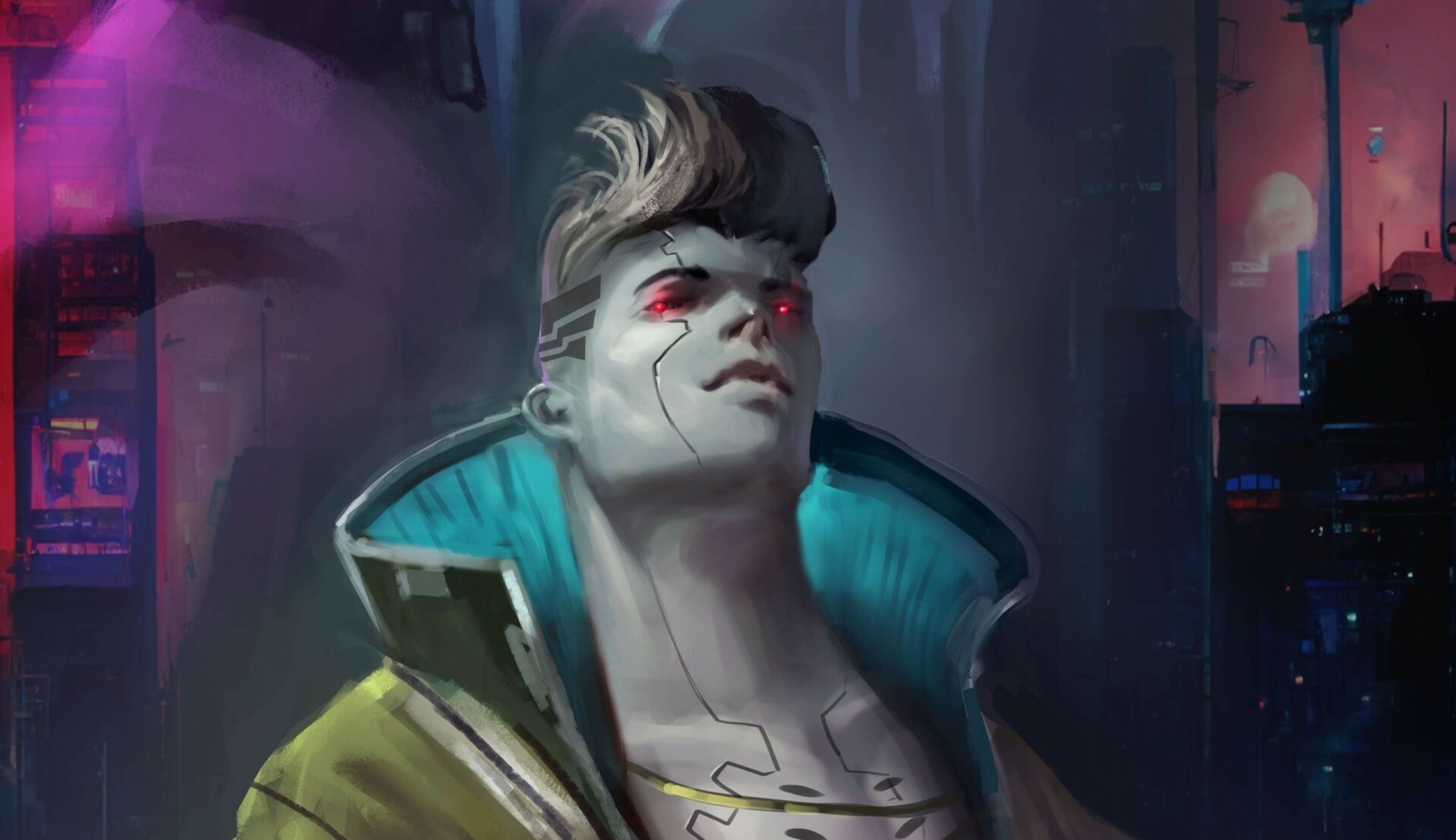 2560x1476 David Cyberpunk Edgerunners Illustration 2560x1476 Resolution 