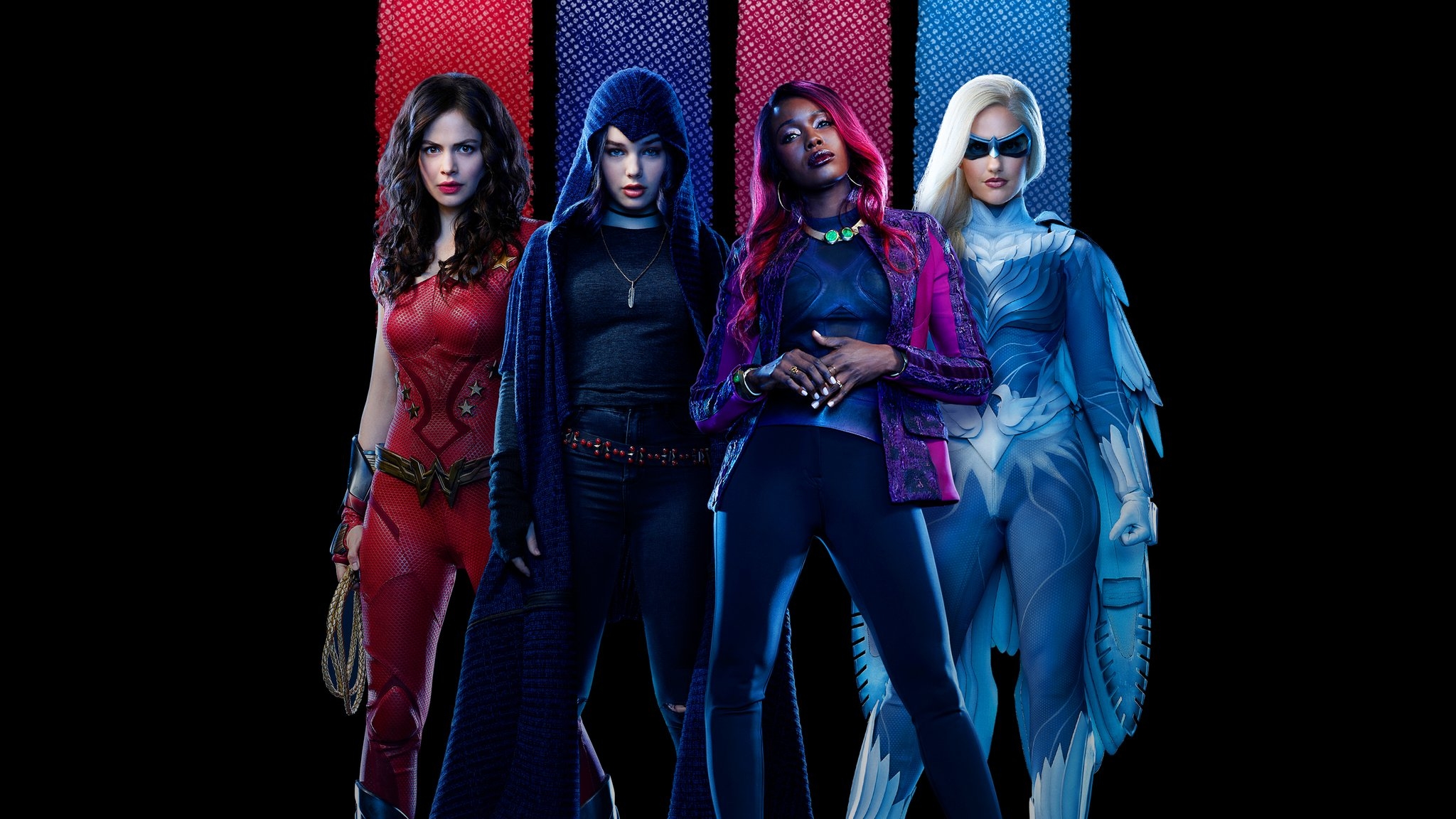 DC Titans Girls Team Wallpaper.