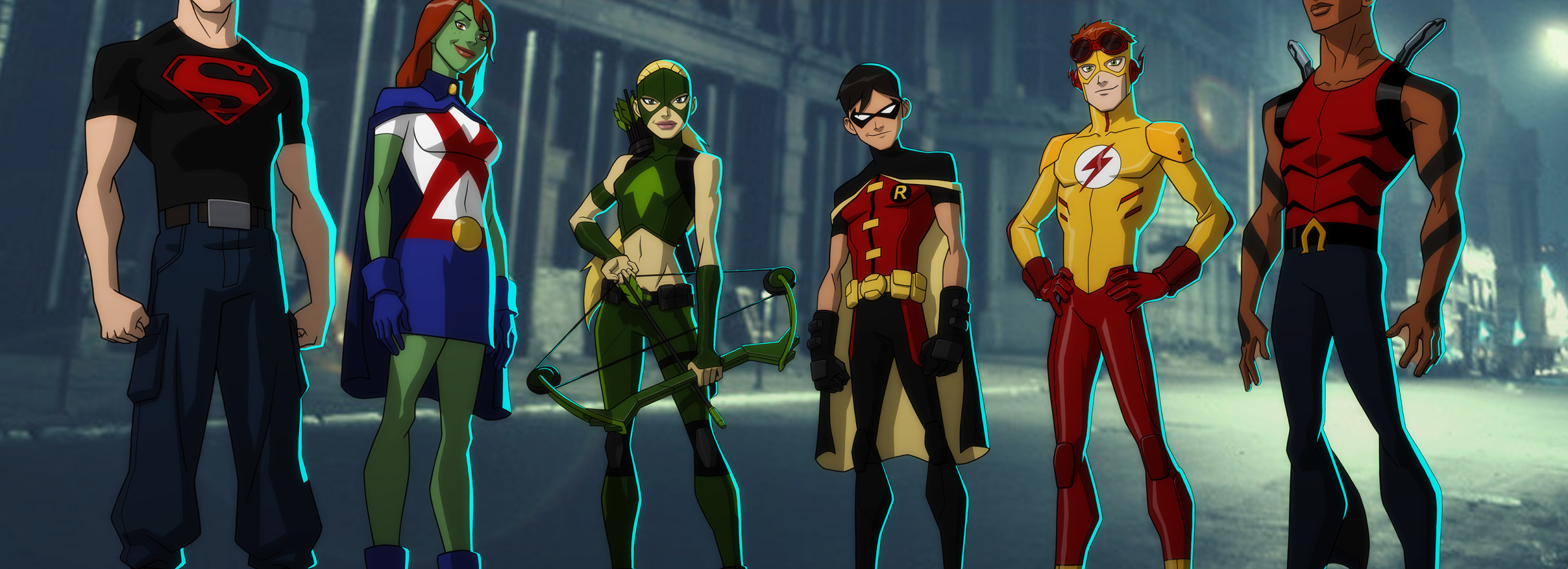 2480x900 DC Young Justice Members 2480x900 Resolution Wallpaper, HD TV ...