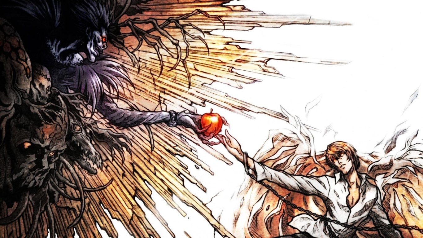 1366x768 death note, light yagami, ryuk 1366x768 Resolution Wallpaper, HD  Anime 4K Wallpapers, Images, Photos and Background - Wallpapers Den