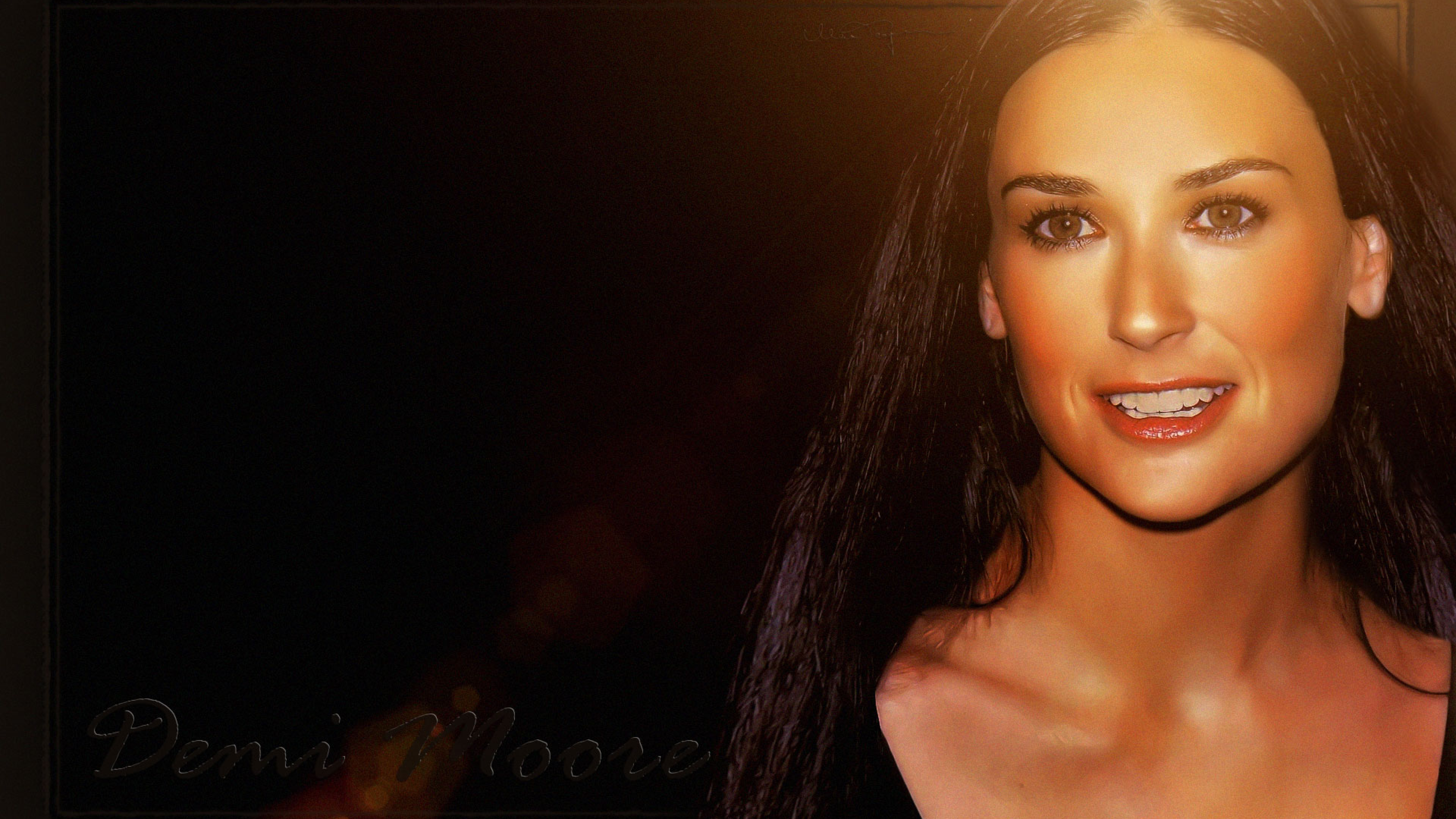  Demi Moore Smile  Photoshoot Full HD Wallpaper