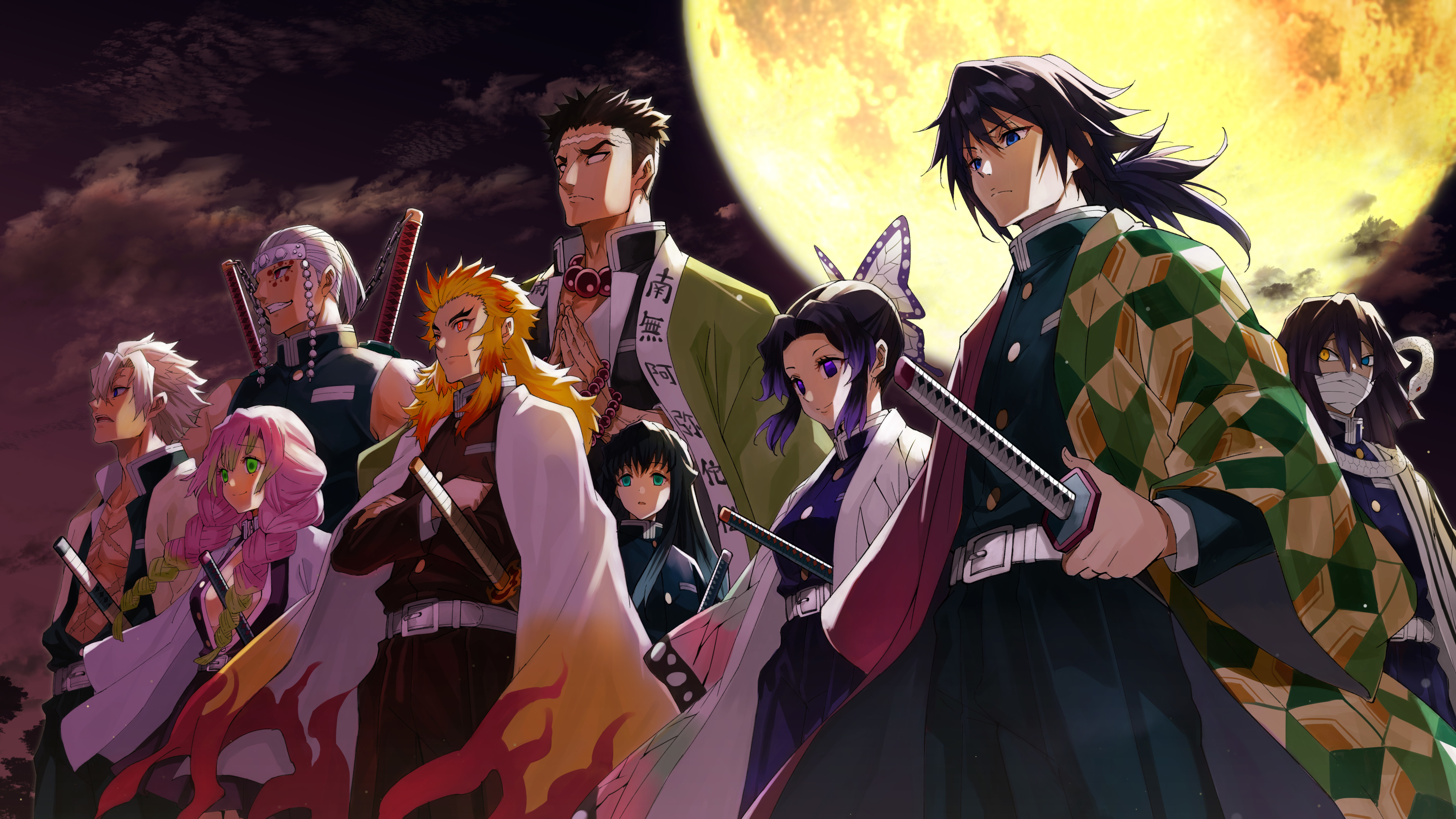 3840x2160 Demon Slayer Kimetsu No Yaiba 4K Characters 4K Wallpaper HD 