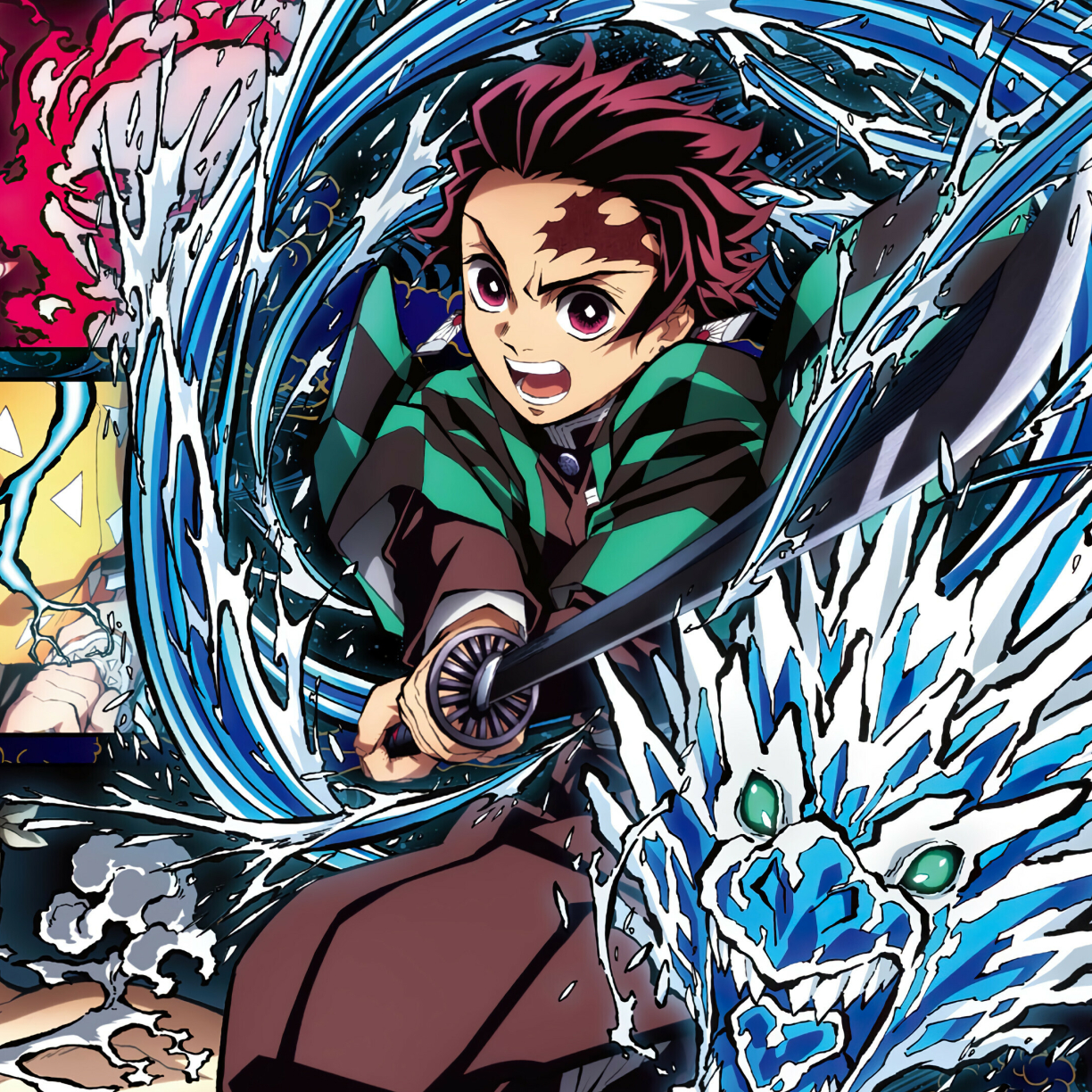 1224x1224 Resolution Demon Slayer Kimetsu No Yaiba 4k Poster 1224x1224 ...