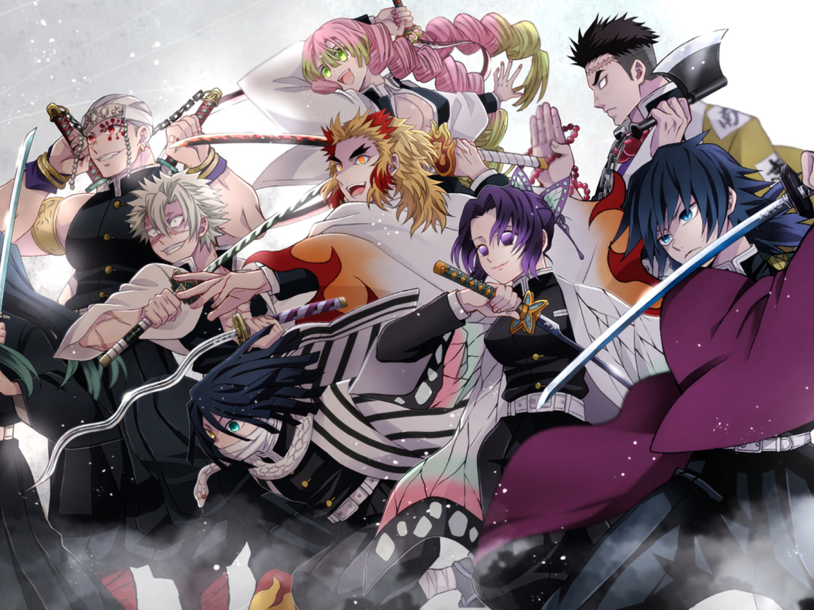 1152x864 Demon Slayer Kimetsu no Yaiba Team 1152x864 Resolution Wallpaper, HD Anime 4K ...