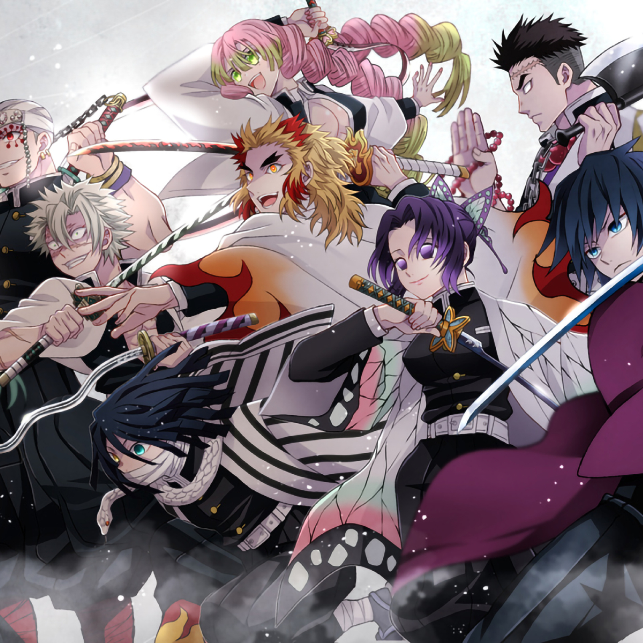 2248x2248 Demon Slayer Kimetsu No Yaiba Team 2248x2248 Resolution