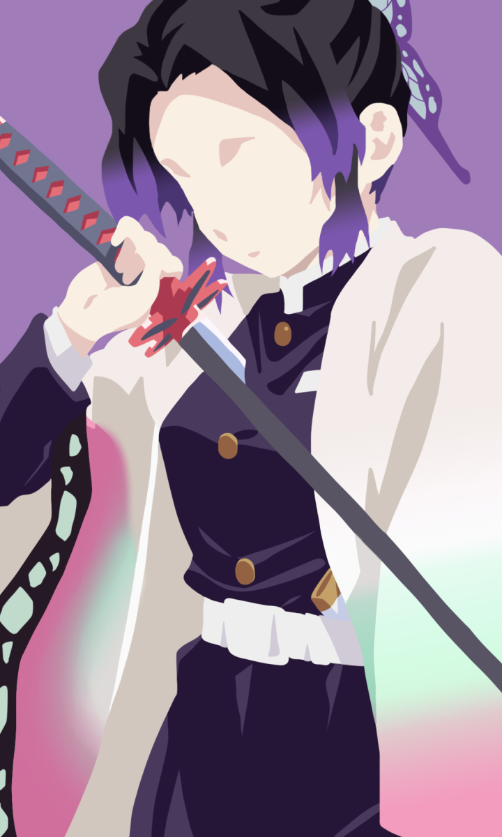 X Demon Slayer Shinobu Minimalist X Resolution Wallpaper