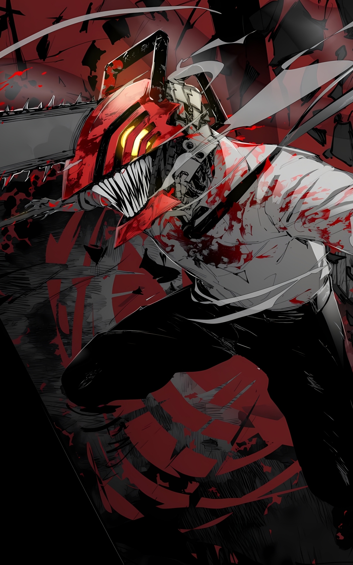 1200x1920 Resolution Denji 4K Chainsaw Man 2022 Art 1200x1920 ...