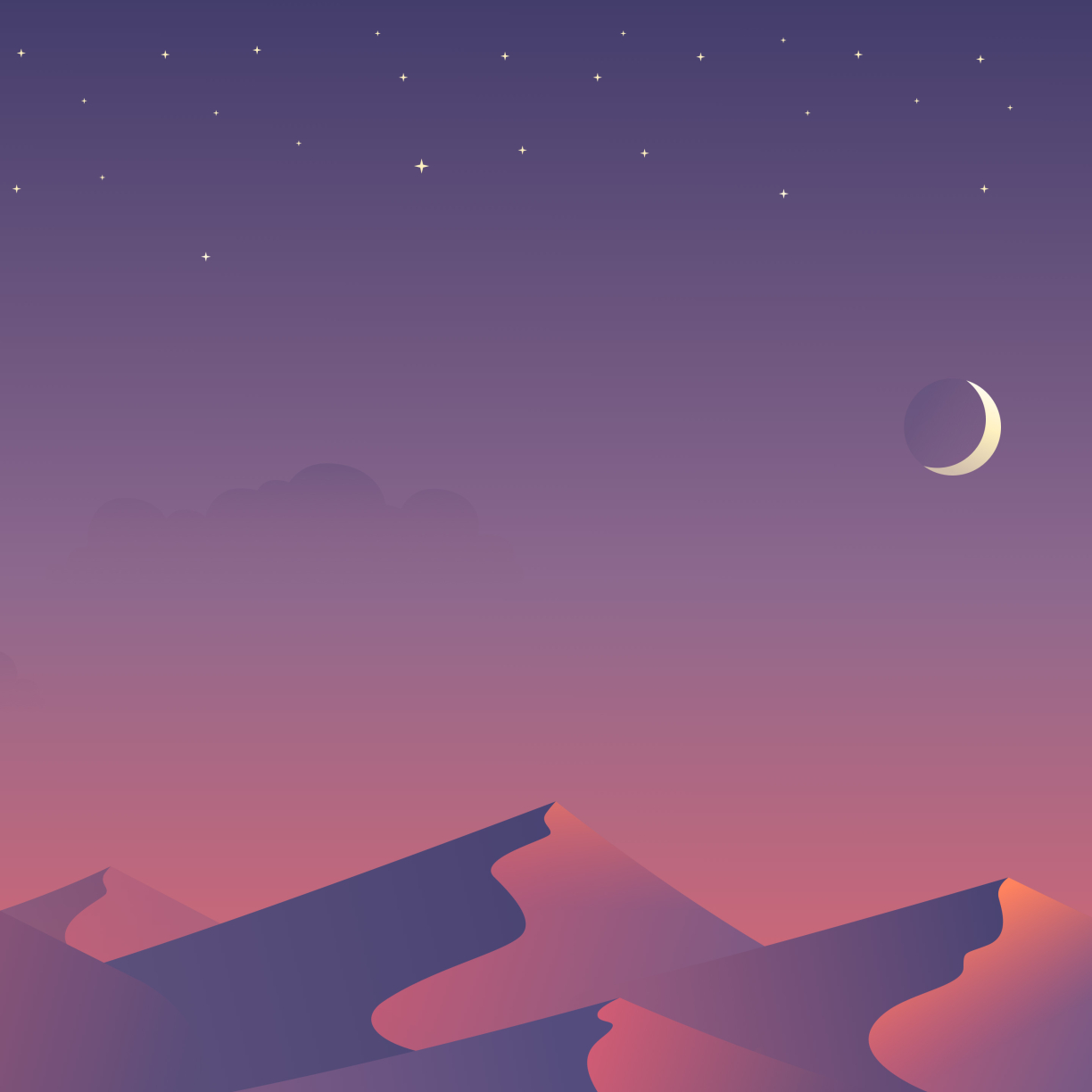 Desert Nights Moon 5k Minimalism, HD 4K Wallpaper