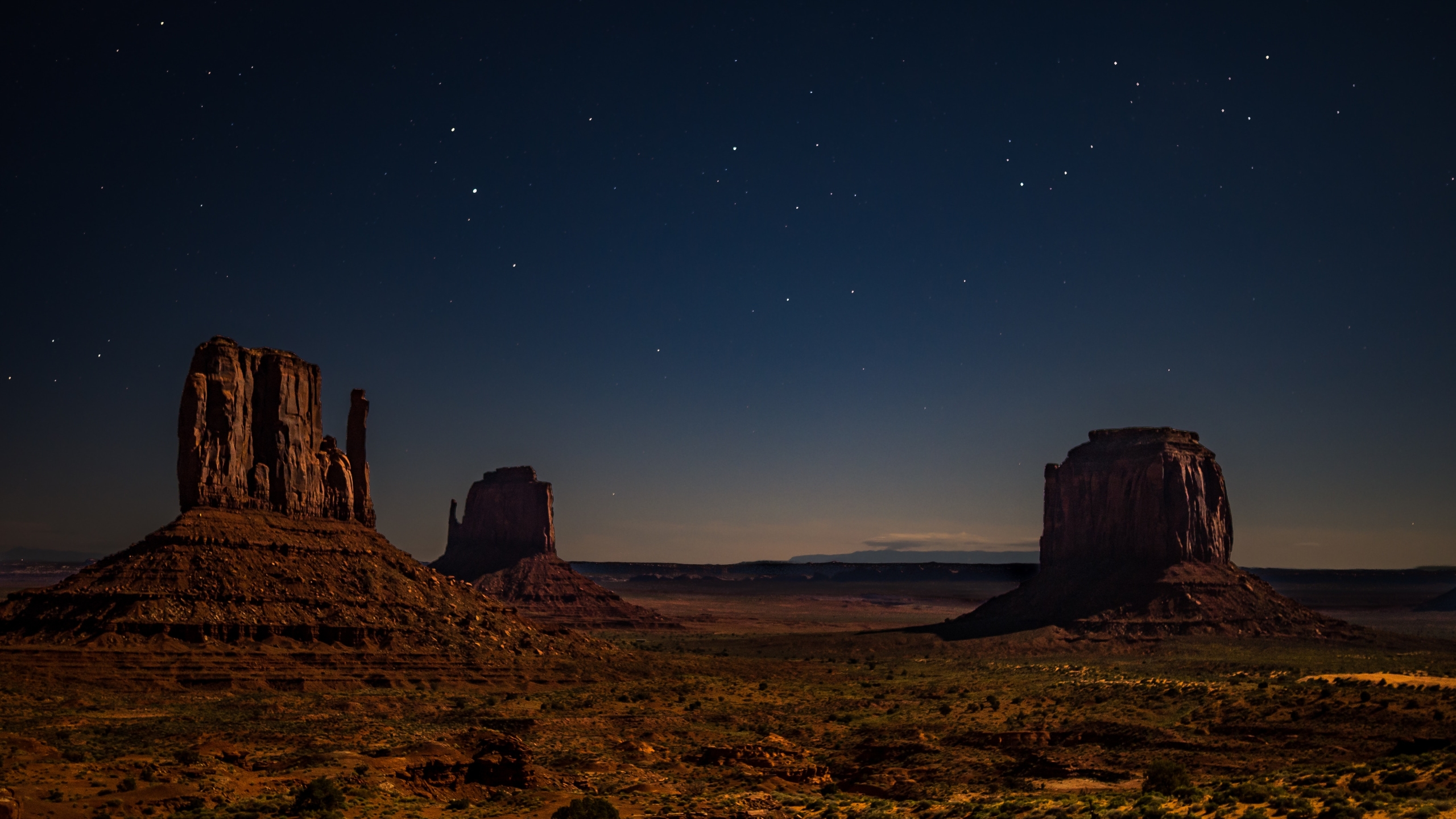 2560x1440 Desert Starry Night 1440P Resolution Wallpaper, HD Nature 4K