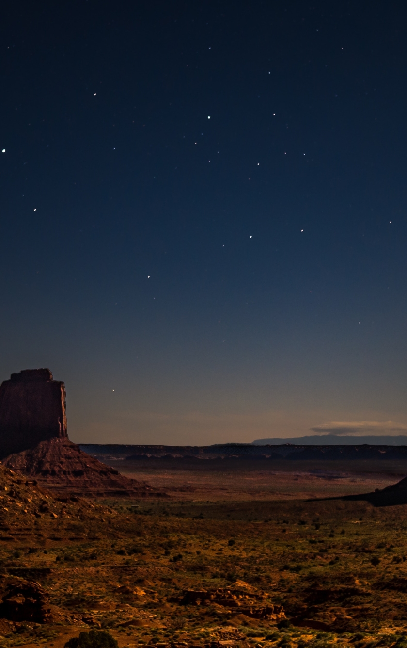 Desert Starry Night, HD 4K Wallpaper, iphone 5c nature wallpaper