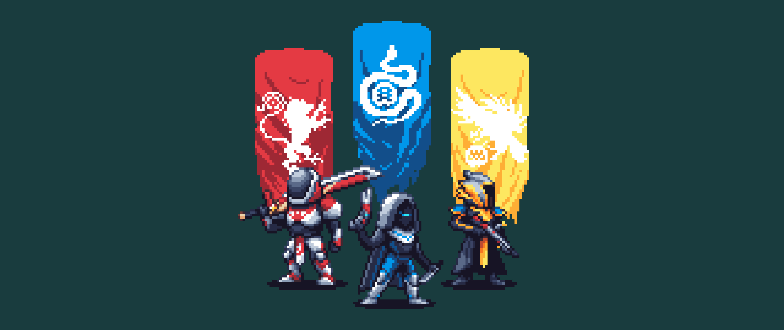 Destiny 2 Pixel Artwork, HD 4K Wallpaper