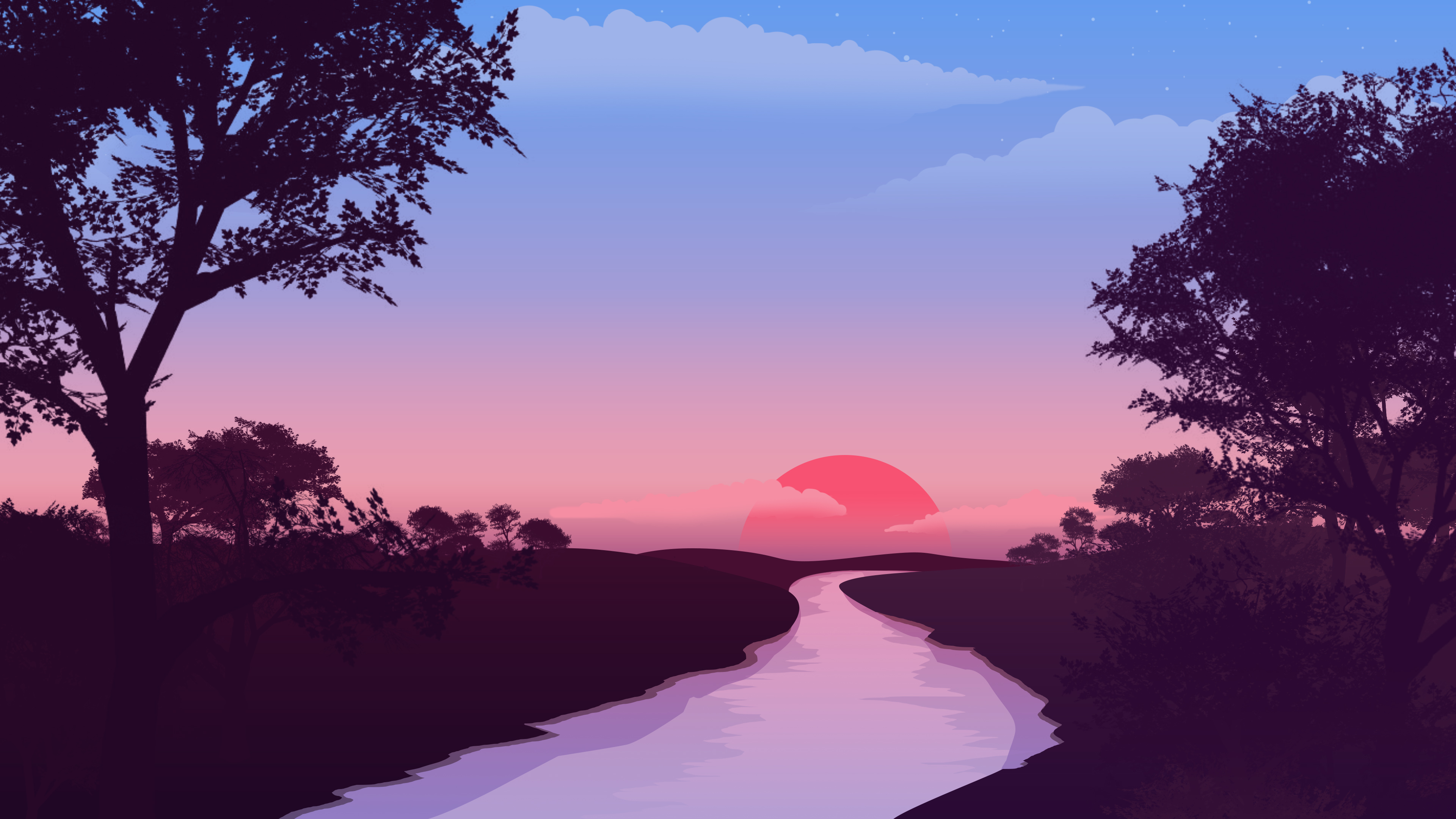 Digital Art: Sunset Wallpaper