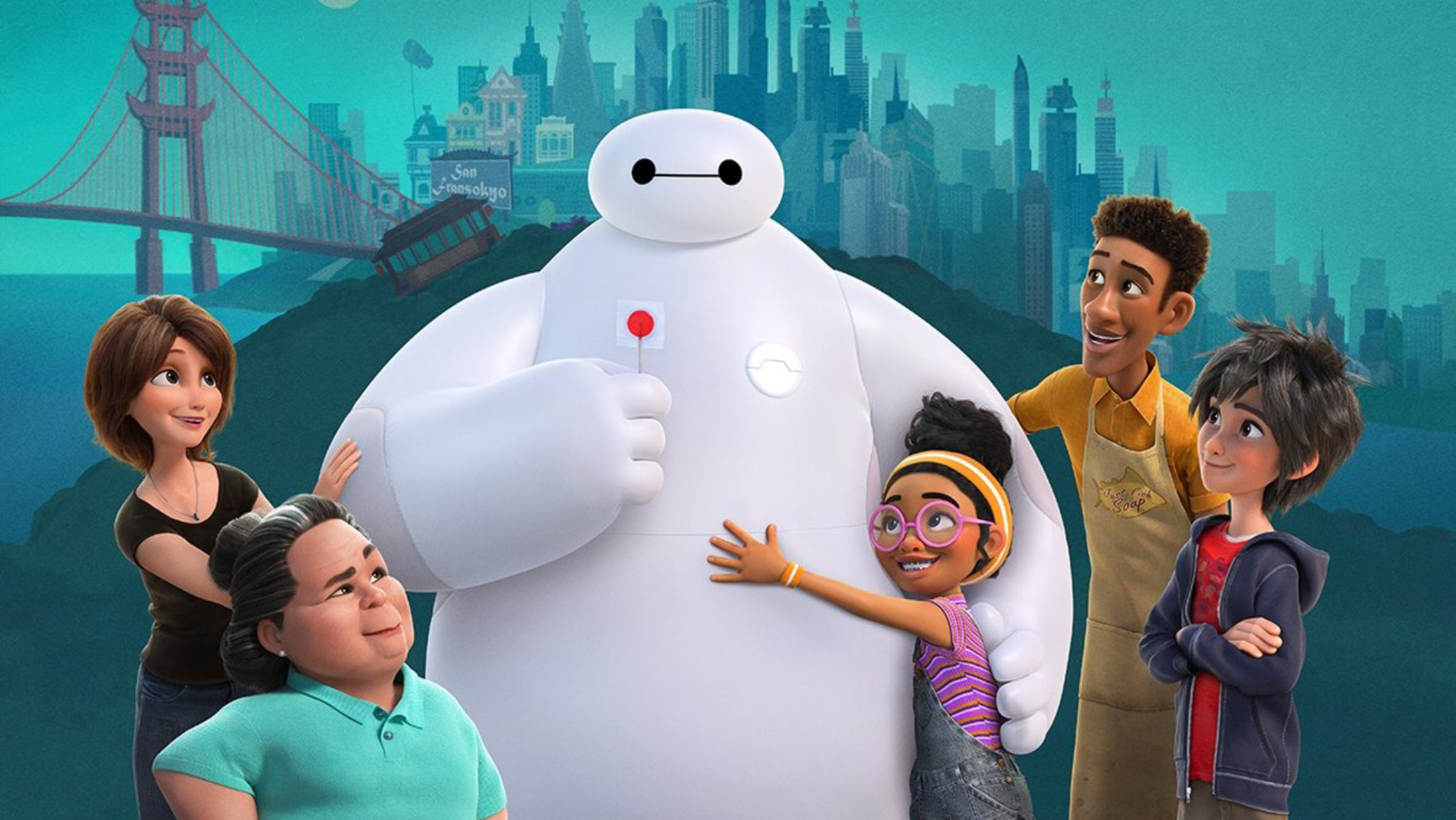 Город героев 6 главные герои. Бэймакс город героев. Big Hero 6 Baymax.