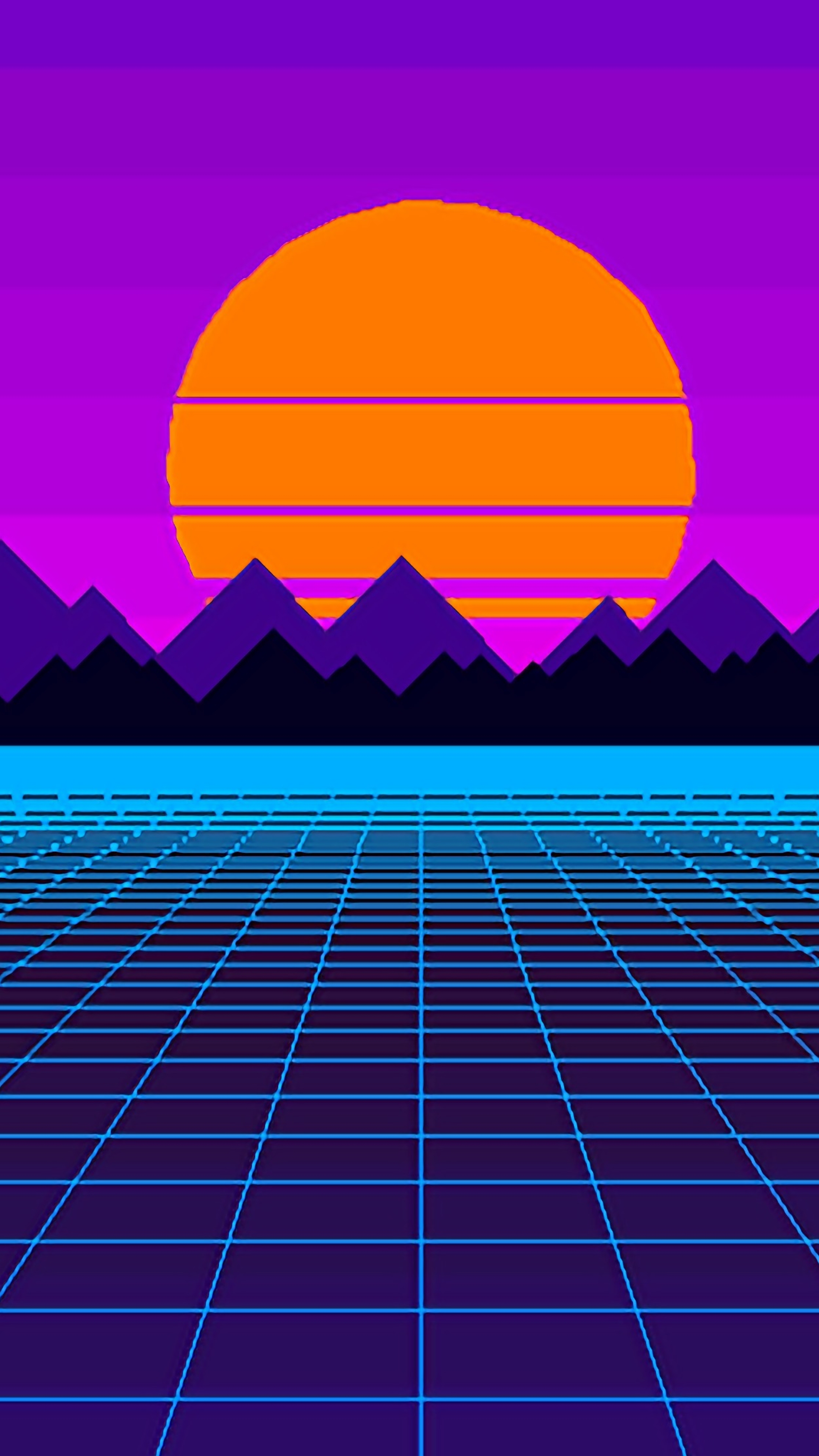 Dithering Outrun, HD 4K Wallpaper