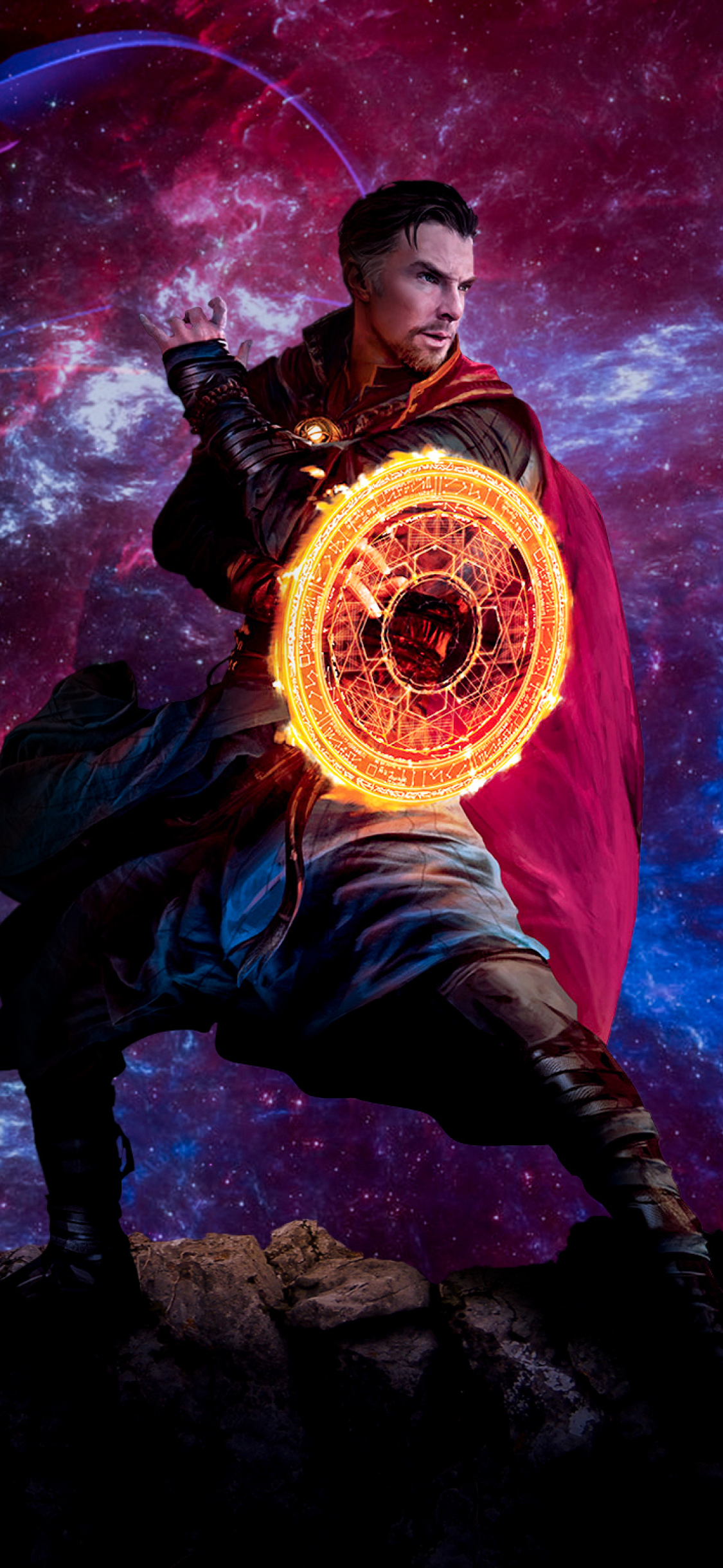 1125x2436 Doctor Strange and Scarlet Witch Madness of ...