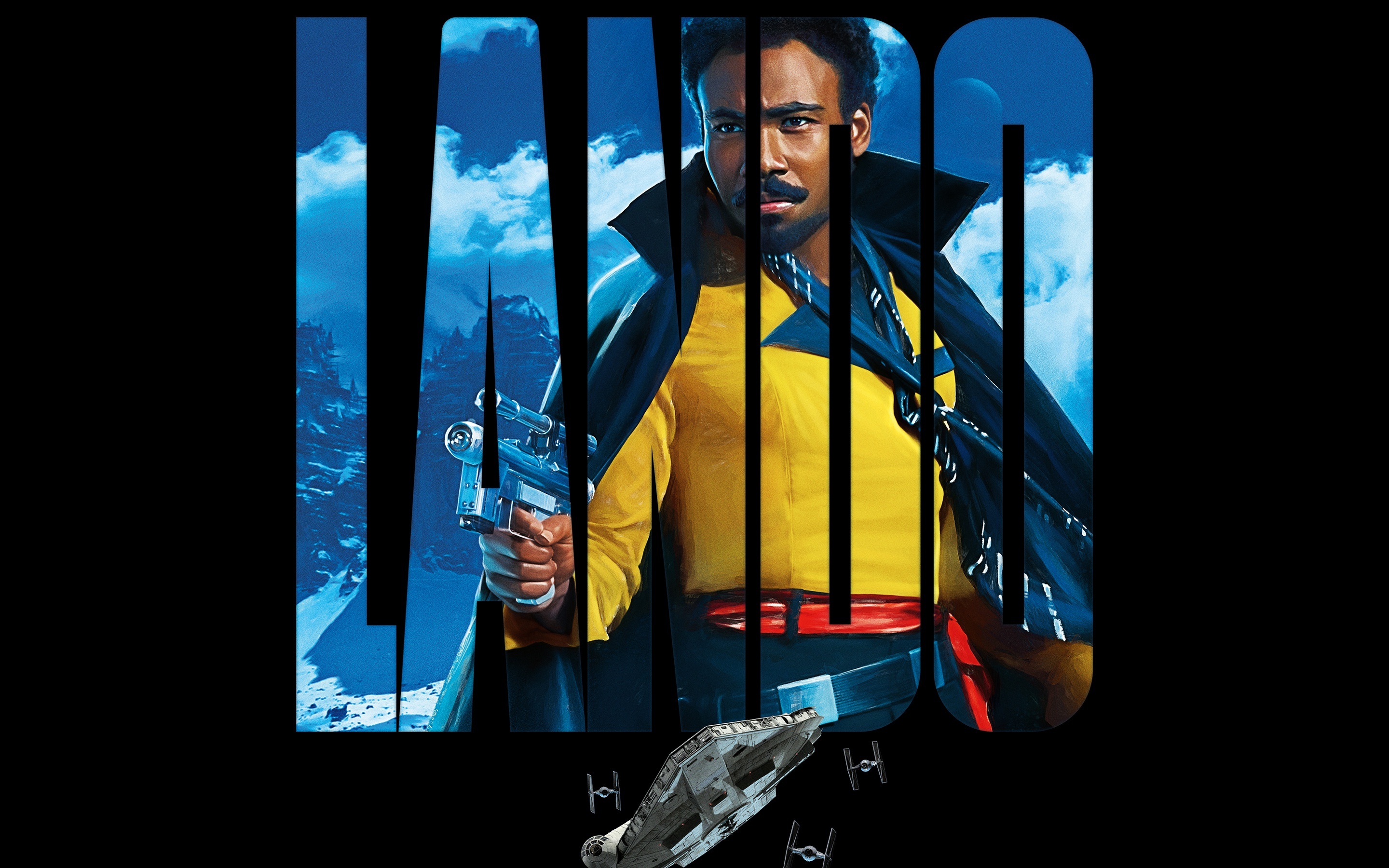 Donald Glover As Lando Calrissian Star Wars Art Wallpaper Hd Movies 4k Wallpapers Images 