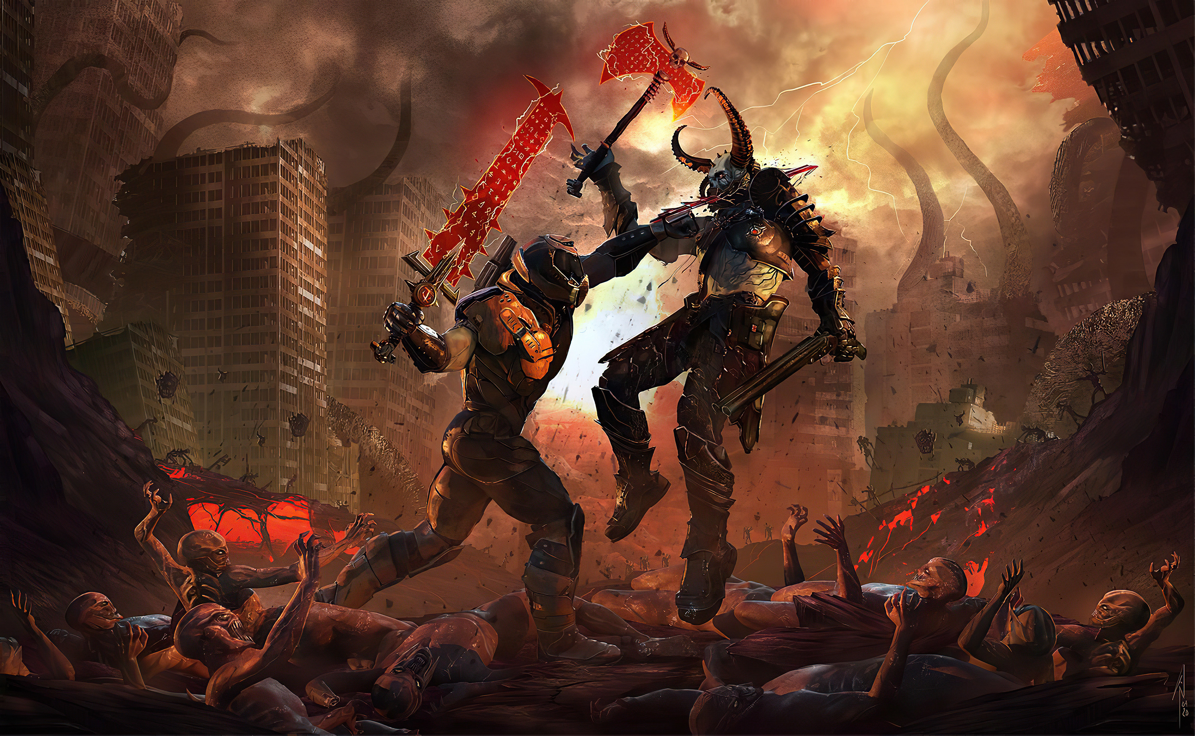 Download Doom Slayer Hero Wallpaper  Wallpaperscom