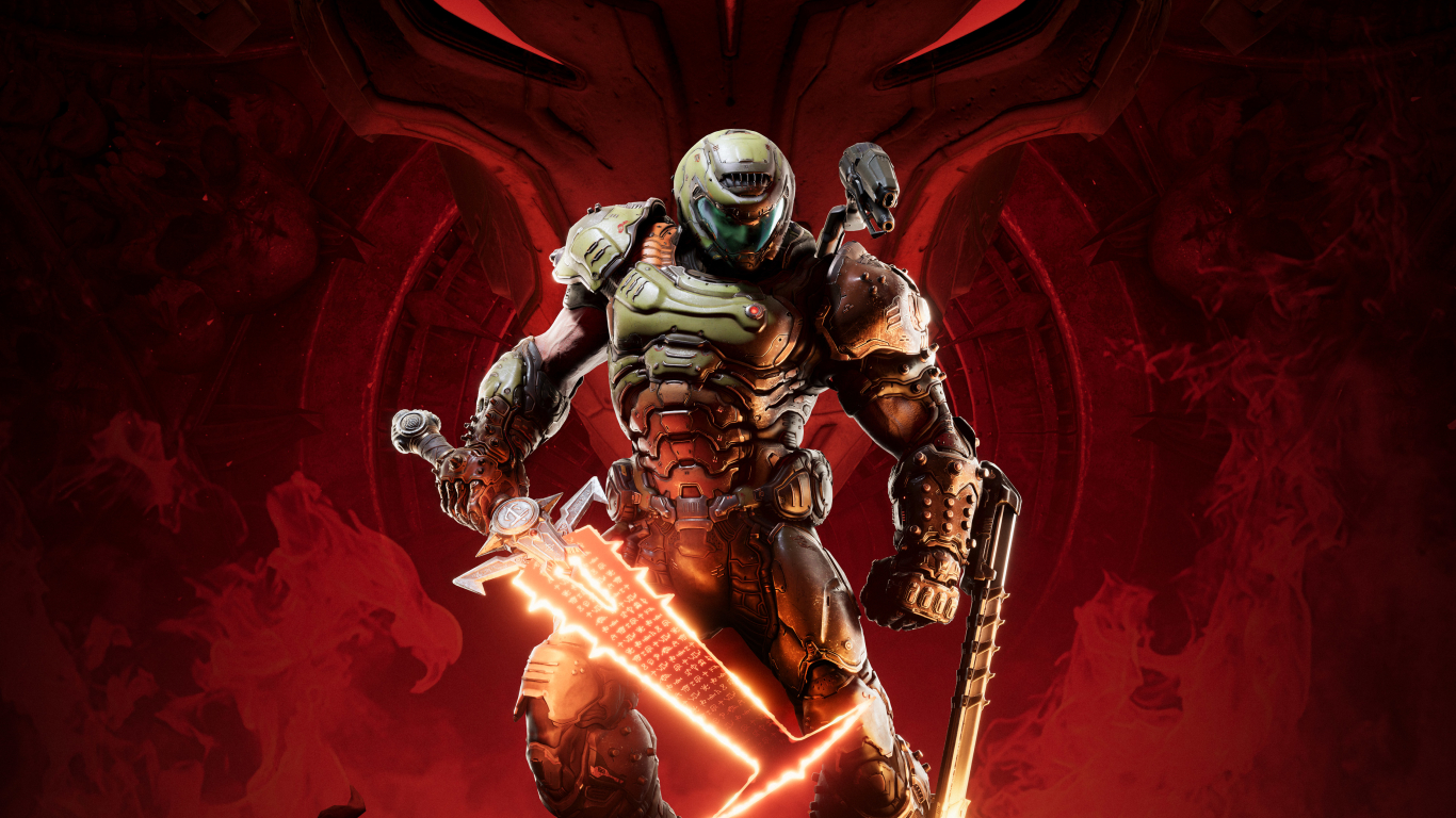 1366x768 Resolution Doom Eternal Game 2020 1366x768 Resolution