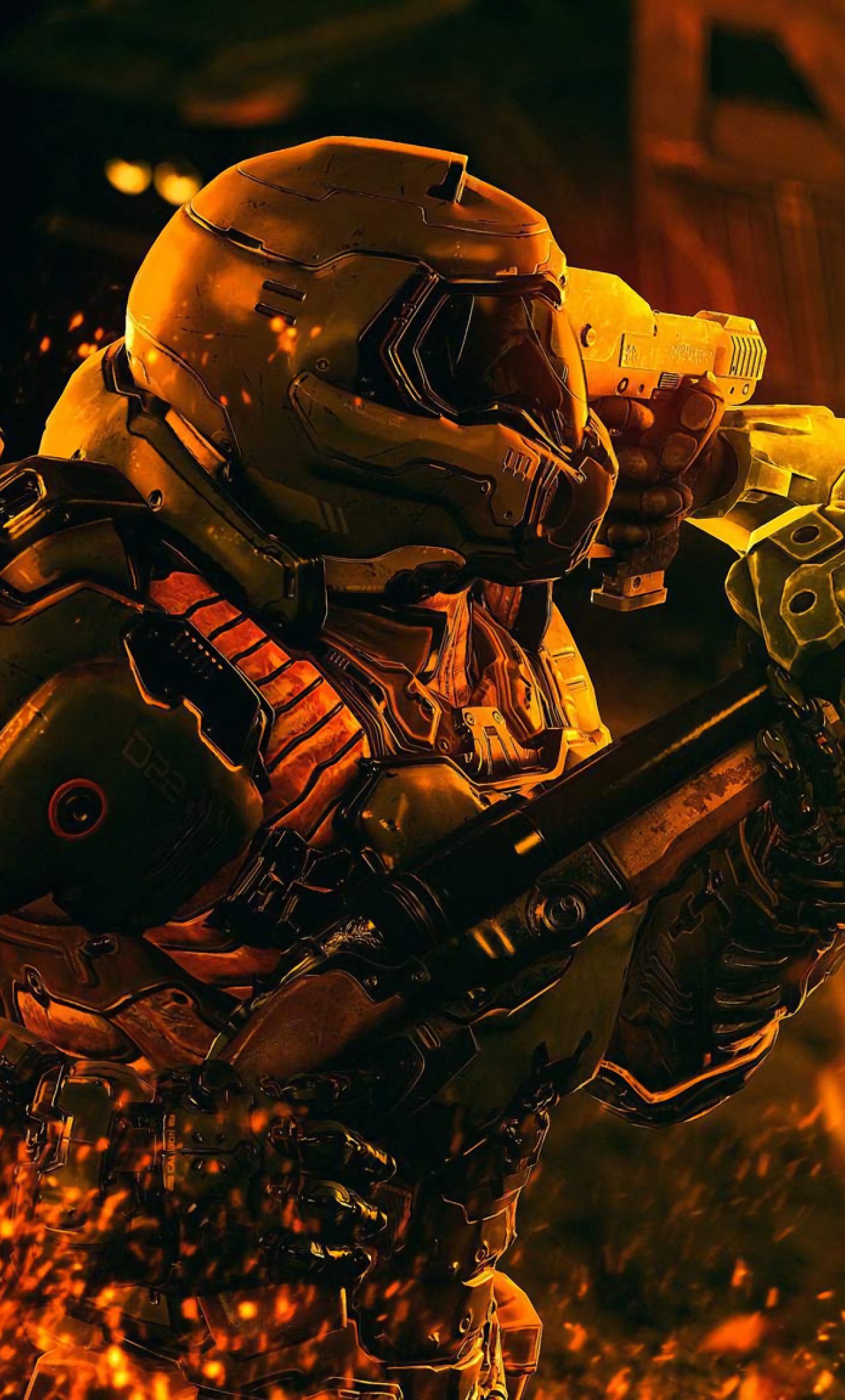 Wallpaper ID 137309  Halo Doom game video games video game art Doom  guy red shotgun helmet crossover free download
