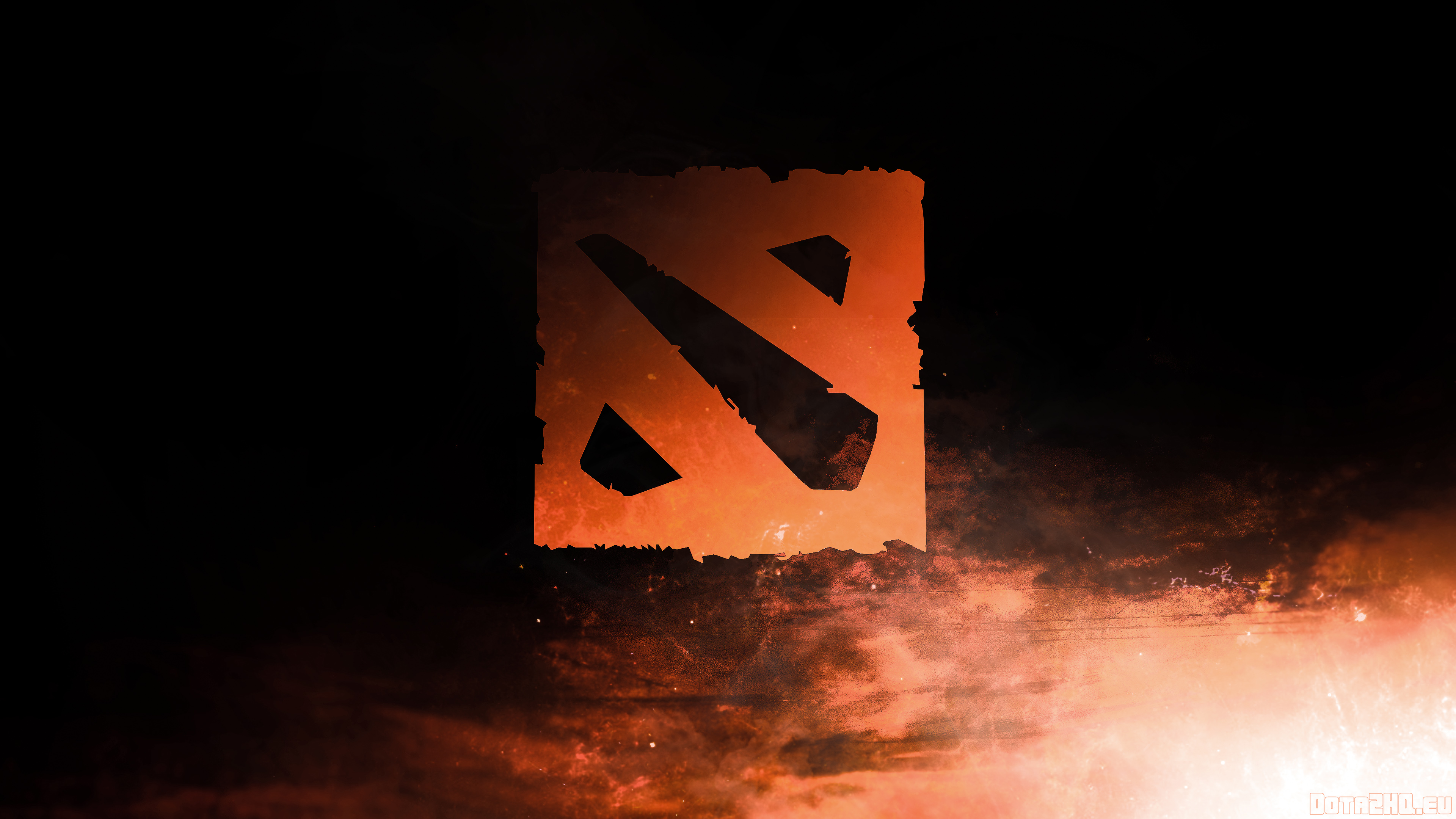 1366x768 Dota 2 Logo Art 1366x768 Resolution Wallpaper Hd