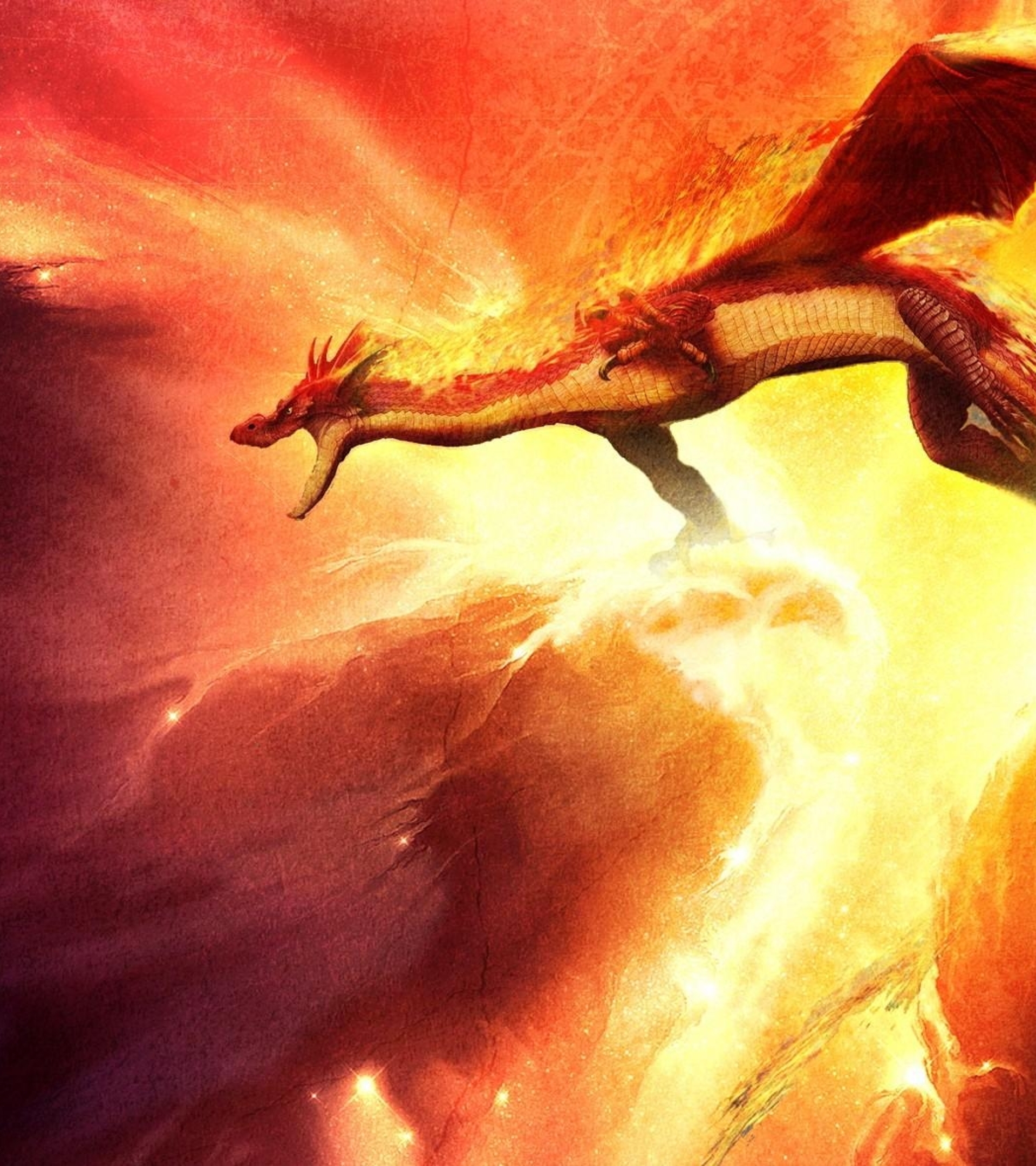 1920x2160 dragon, fire, sparkles 1920x2160 Resolution Wallpaper, HD ...