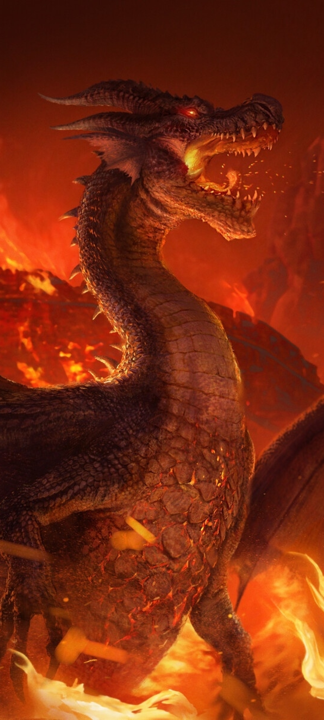 Fantasy Battle Dragon HD wallpaper download