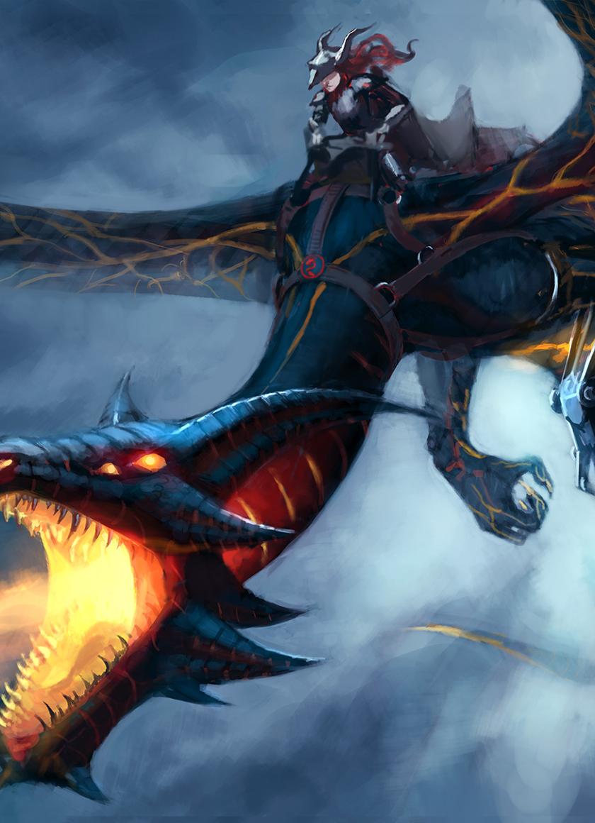 Dragon Rider, Full HD Wallpaper