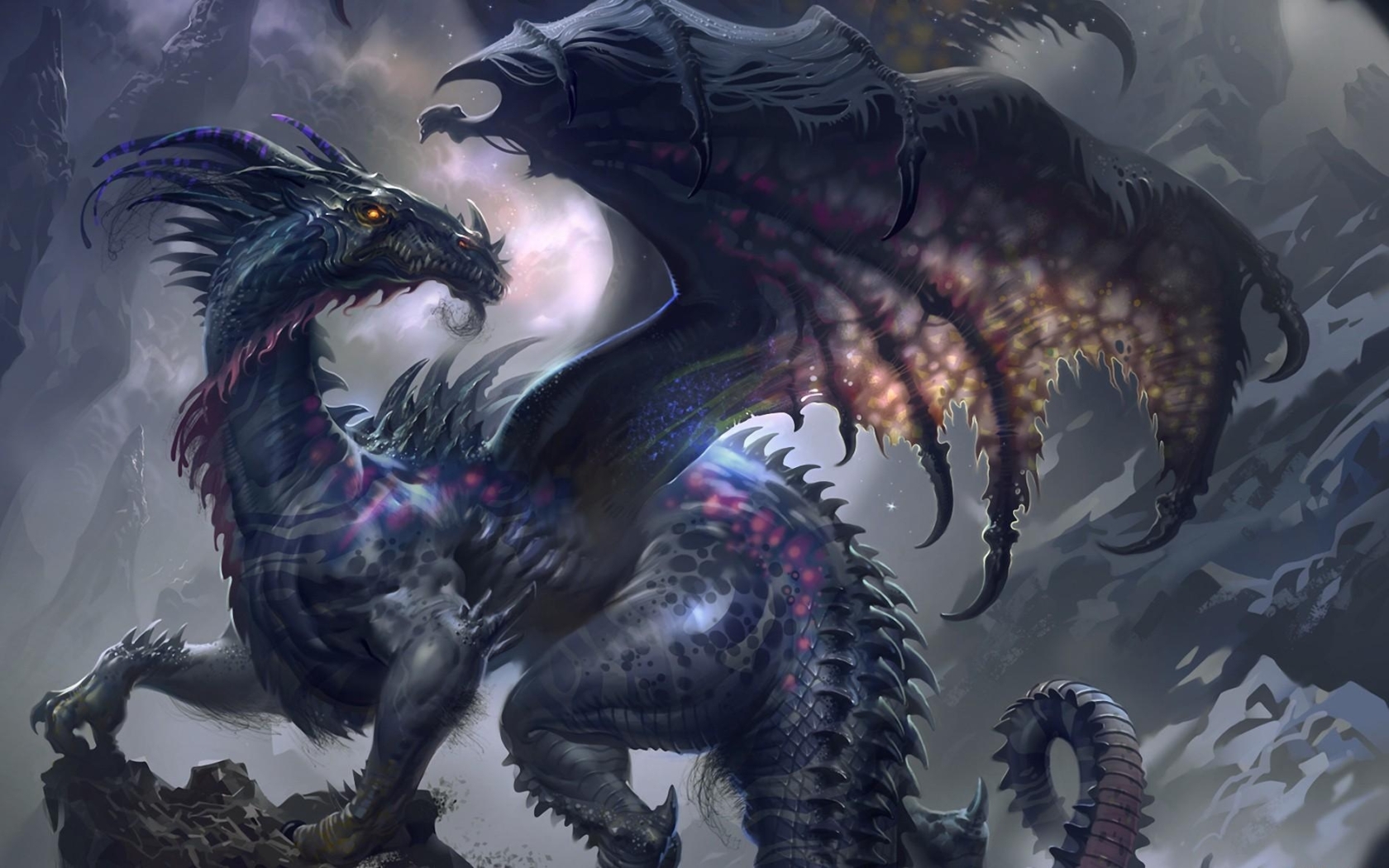 1680x1050 Resolution dragon, wings, profile 1680x1050 Resolution ...