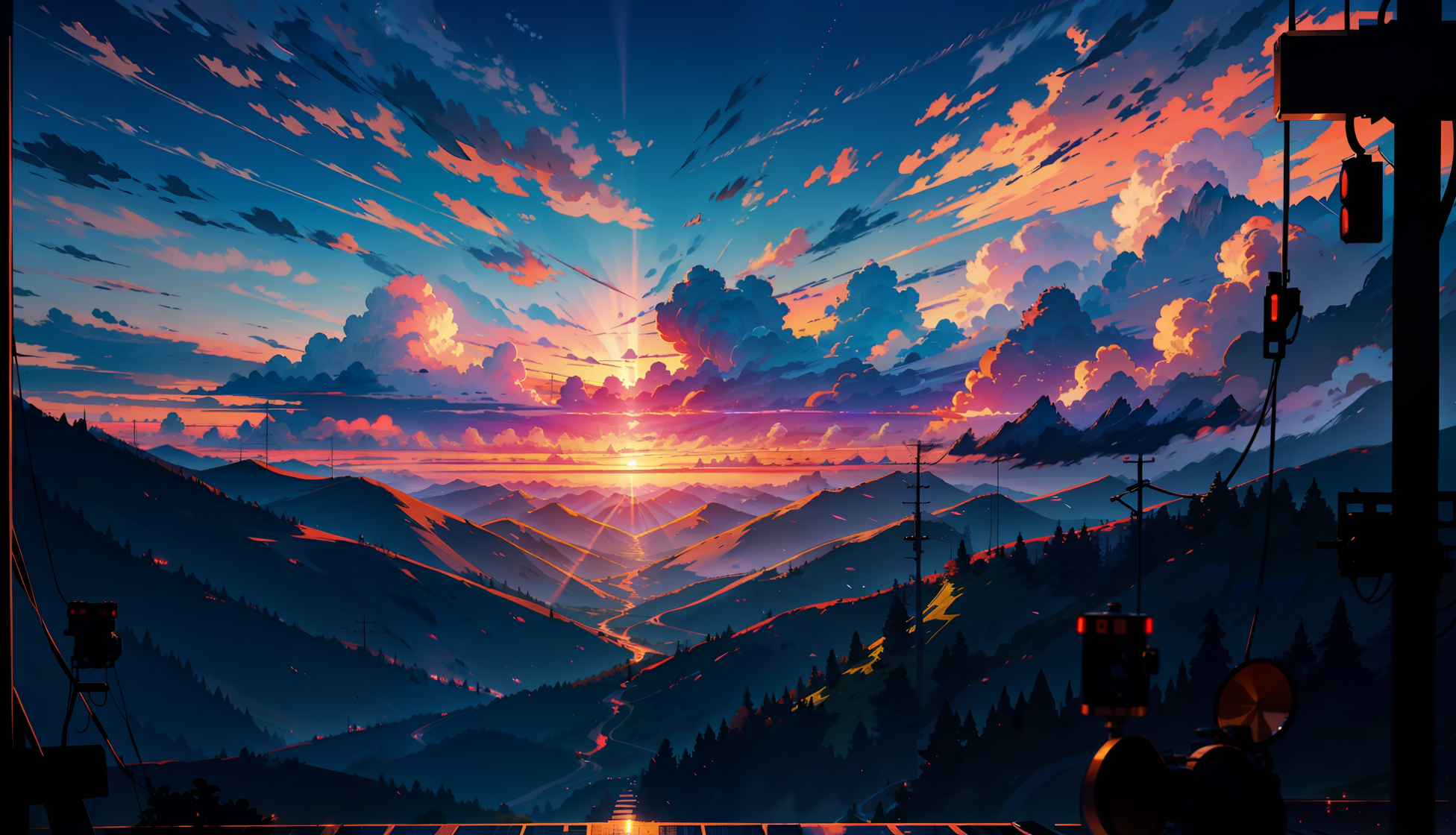Premium AI Image  A stunning 4K wallpaper set in a whimsical anime  dreamscape generated by ai