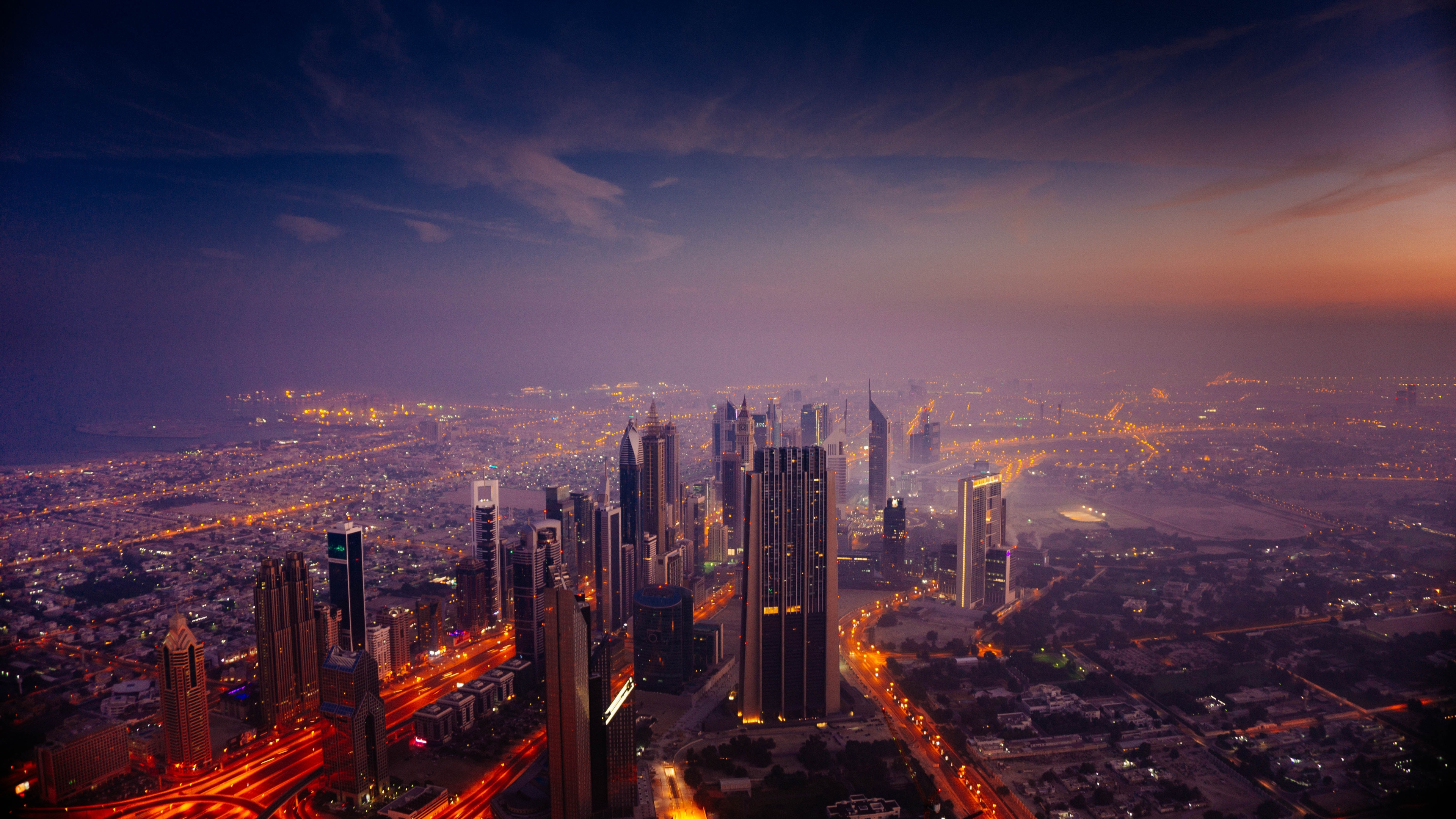 3840x2160 Dubai City In Sunrise 4K Wallpaper, HD City 4K ...