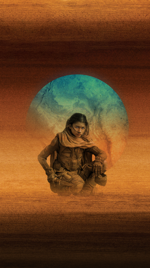 480x854 Resolution Dune Movie Concept Art Zendaya Android One Mobile ...