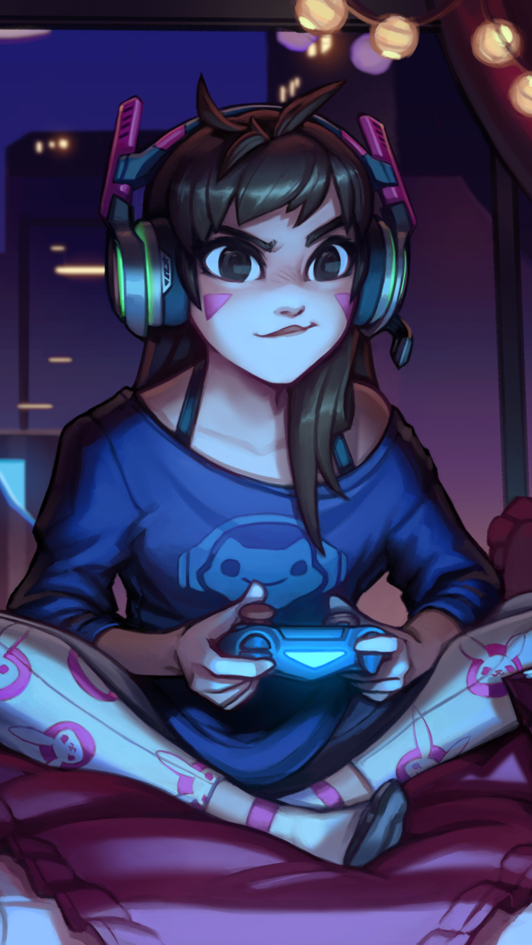 1080x1920 Dva Overwatch Cute Artwork Iphone 7, 6s, 6 Plus and Pixel XL ,One Plus 3, 3t, 5 ...