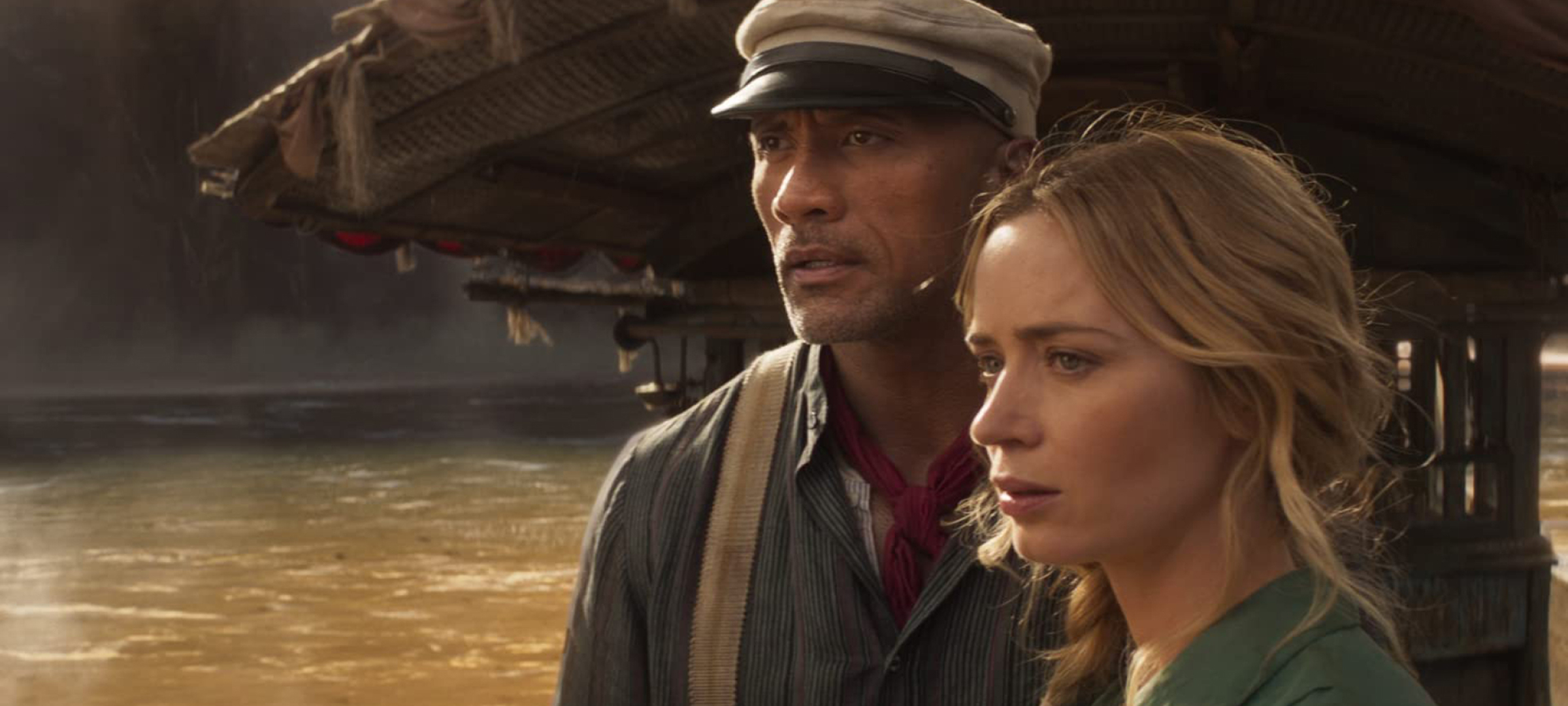 2400x1080 Dwayne Johnson Emily Blunt From Jungle Cruise 2400x1080 