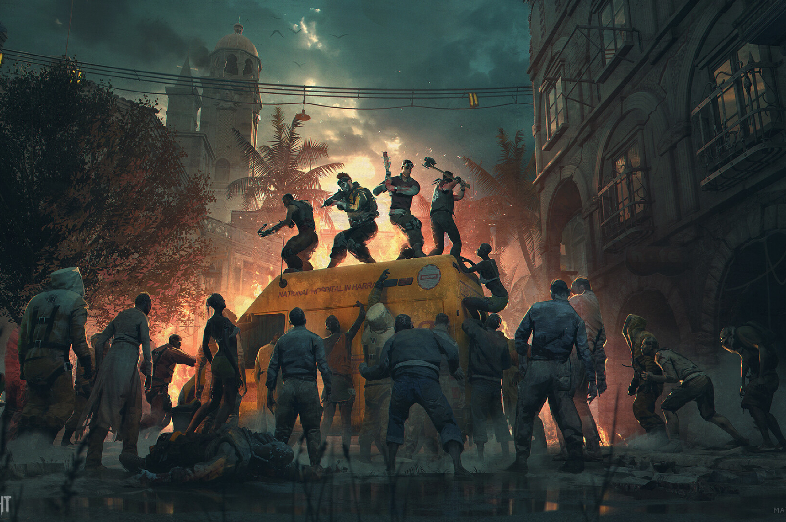 Dying Light vs Zombies (2560x1700) Resolution Wallpaper.