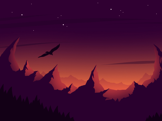 640x480 Resolution Eagle Mountain Sunset Minimalist 640x480 Resolution 