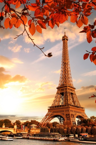 320x480 Eiffel Tower in Autumn France Paris Fall Apple Iphone,iPod Touch,  Galaxy Ace Wallpaper, HD City 4K Wallpapers, Images, Photos and Background  - Wallpapers Den