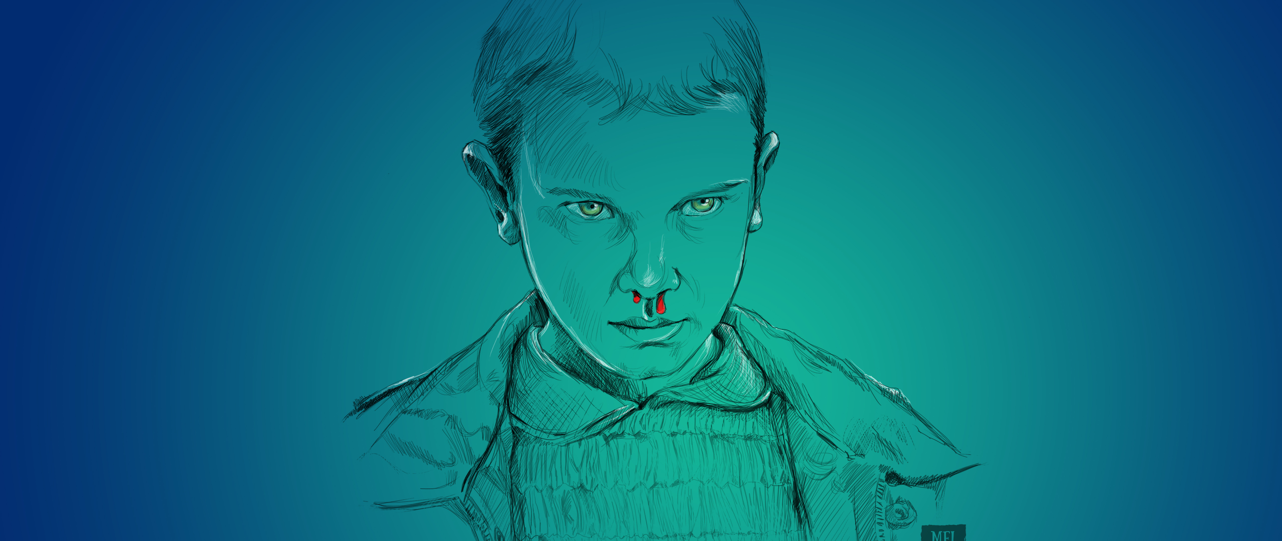 2560x1080 Eleven Stranger Things Artwork 2560x1080 Resolution Wallpaper ...