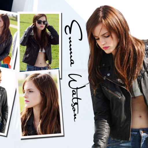 512x512 Resolution Emma Watson Jacket Pic 512x512 Resolution Wallpaper ...