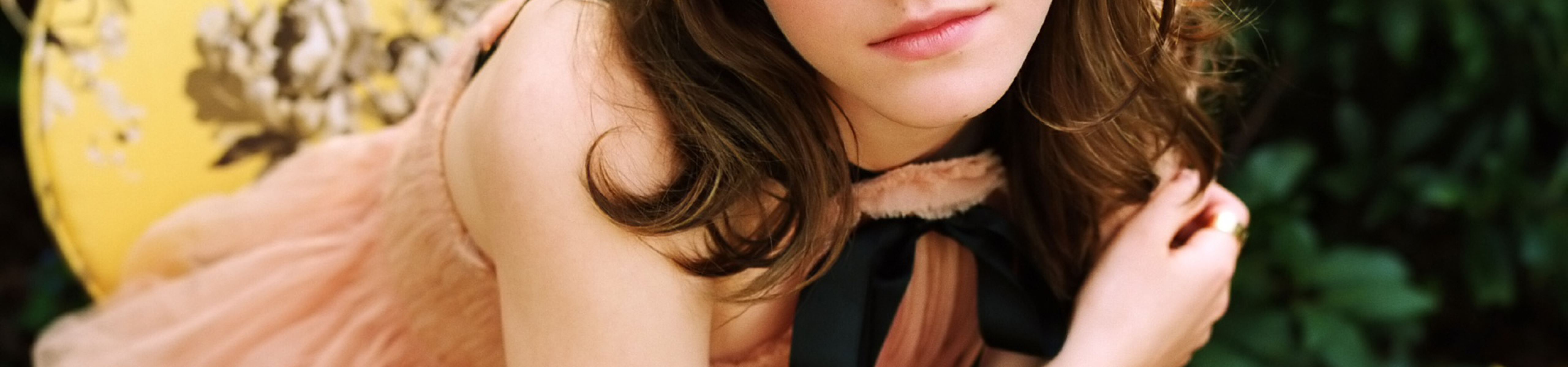 5120x1200 Emma Watson Pink Dress 5120x1200 Resolution Wallpaper Hd