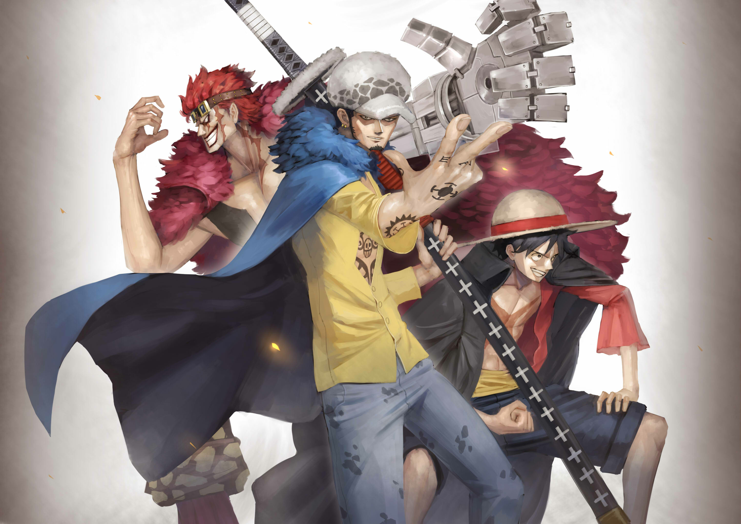 Eustass Kid x Trafalgar Law x Monkey D. Luffy One Piece Wallpaper, HD Anime  4K Wallpapers, Images, Photos and Background - Wallpapers Den